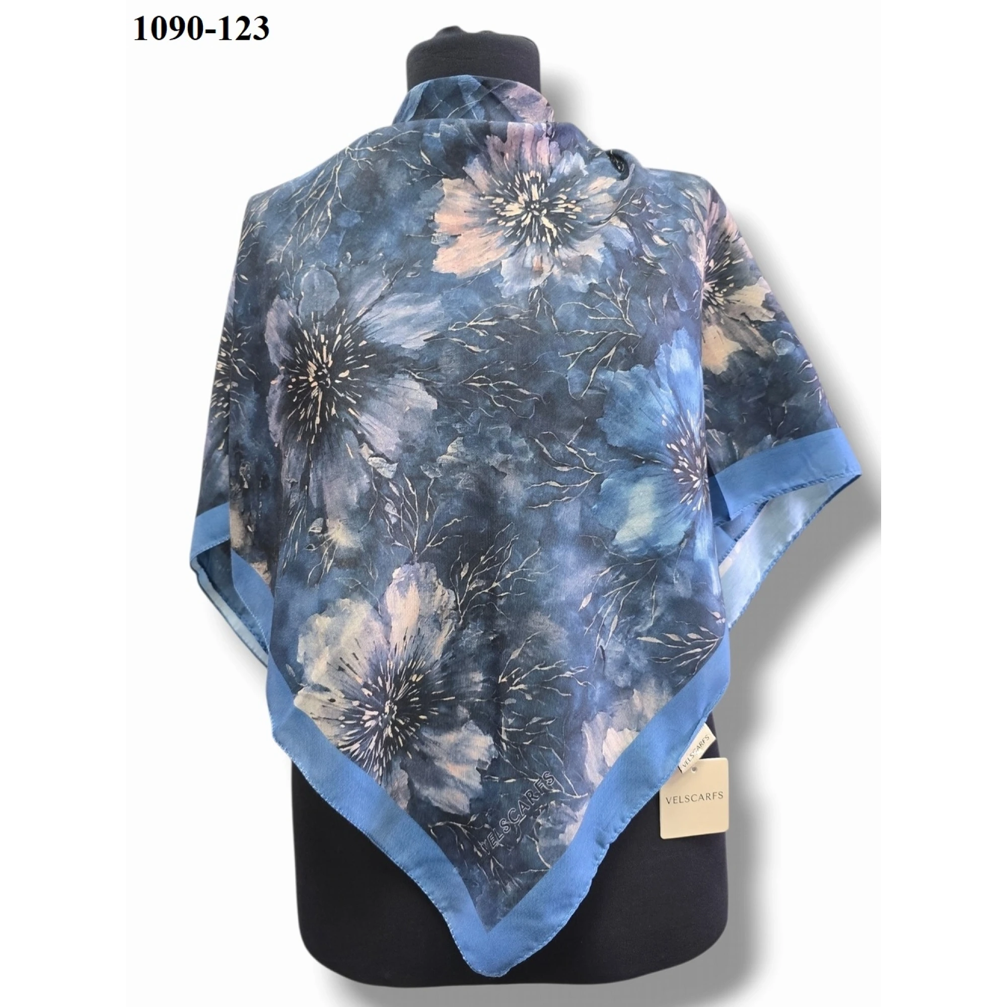 Velscarfs Soft Pamuk Parla Eşarp (İndigo) 1090-123