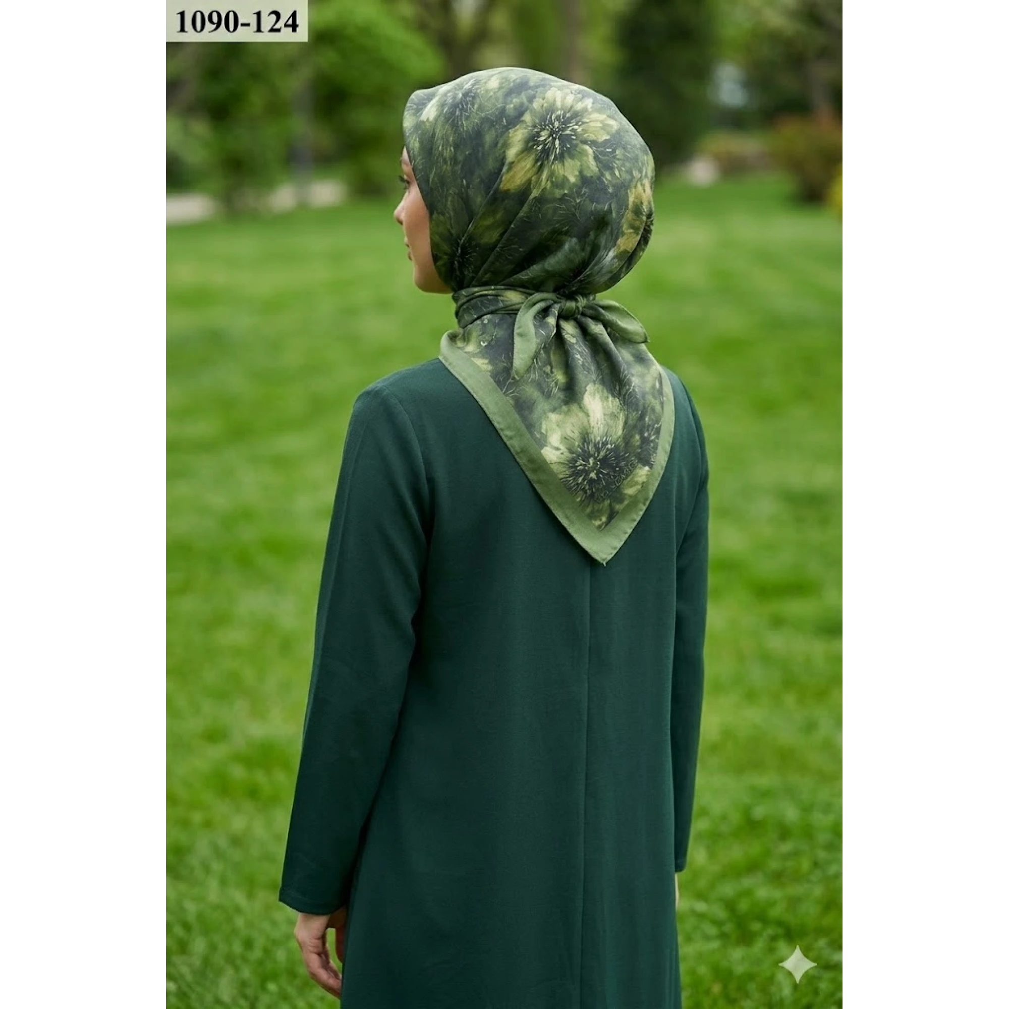 Velscarfs Soft Pamuk Parla Eşarp (Yeşil) 1090-124
