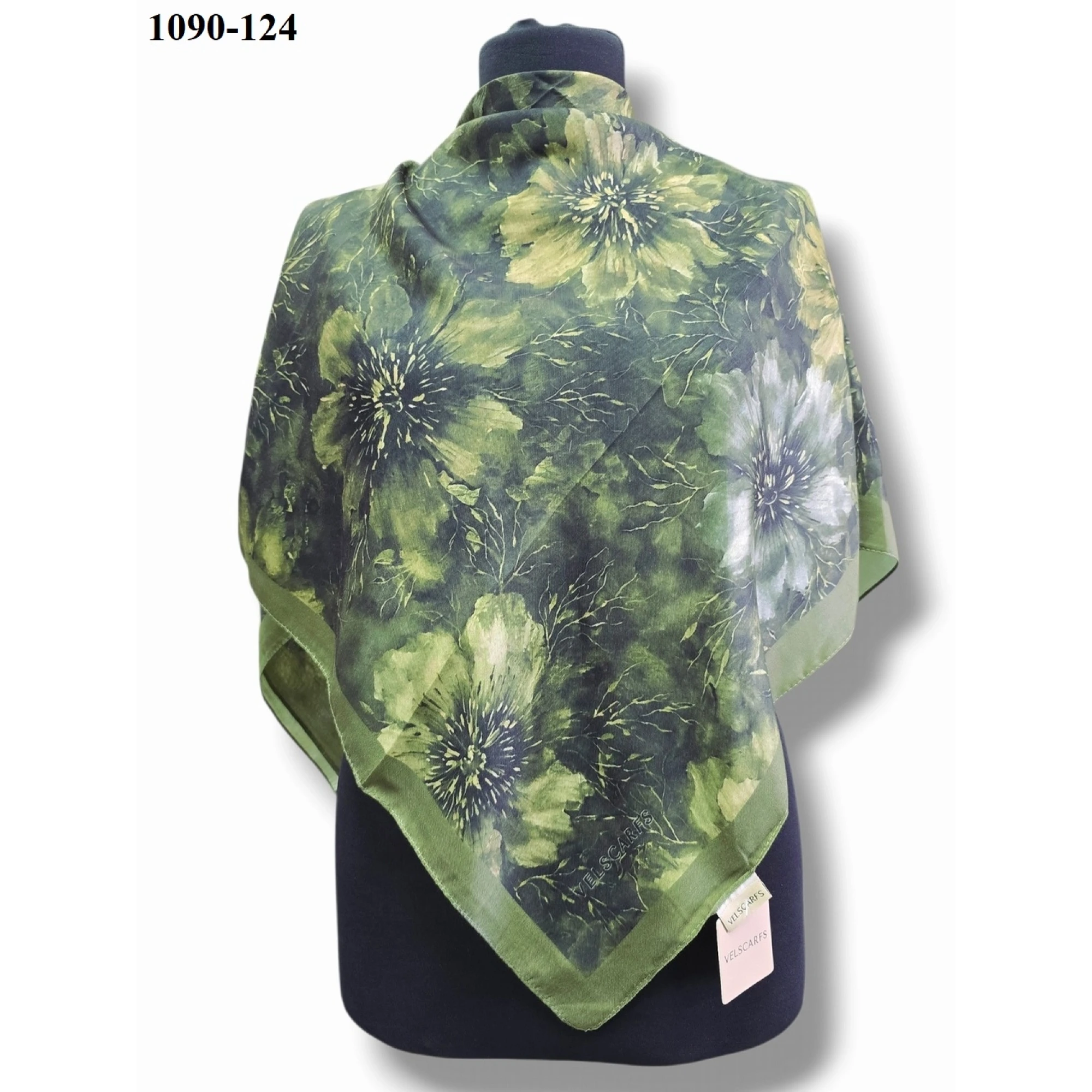 Velscarfs Soft Pamuk Parla Eşarp (Yeşil) 1090-124