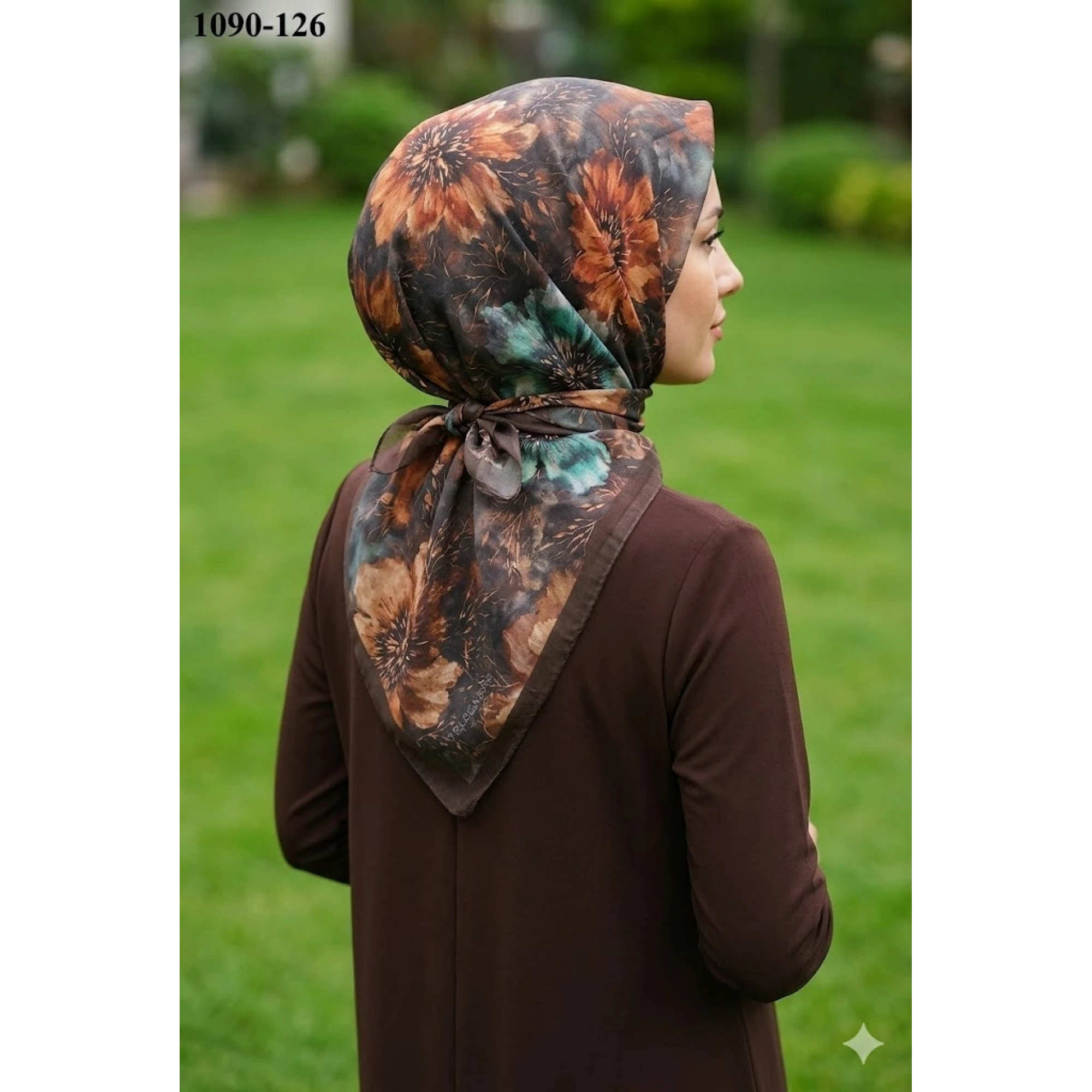 Velscarfs Soft Pamuk Parla Eşarp (Kahverengi) 1090-126