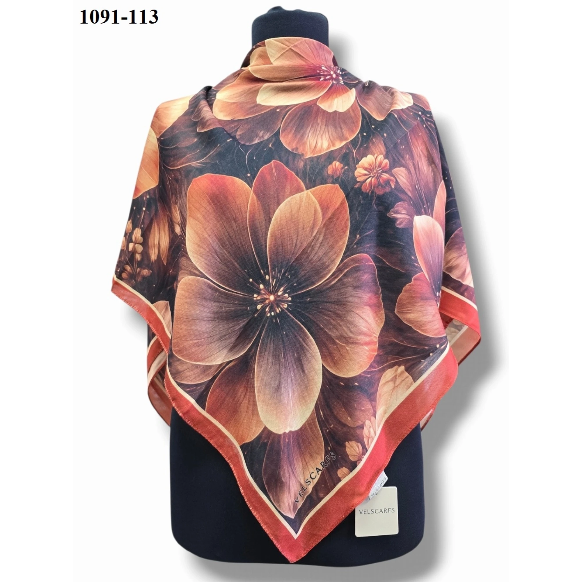 Velscarfs Soft Pamuk Parla Eşarp (Turuncu) 1091-113