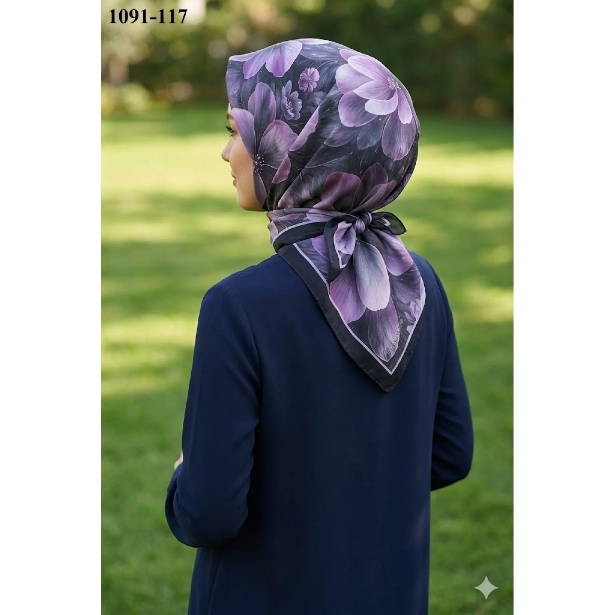 Velscarfs Soft Pamuk Parla Eşarp (Siyah) 1091-117