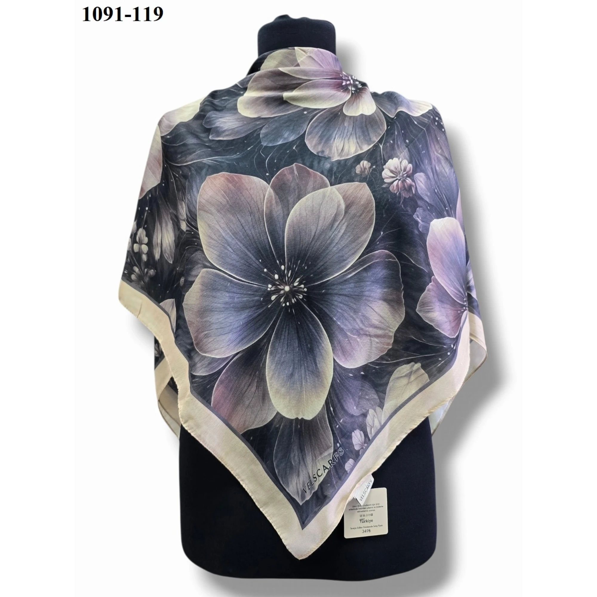 Velscarfs Soft Pamuk Parla Eşarp (Bej) 1091-119