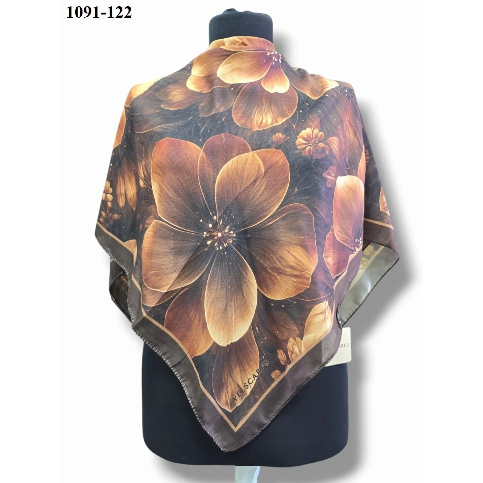 Velscarfs Soft Pamuk Parla Eşarp (Kahverengi) 1091-122