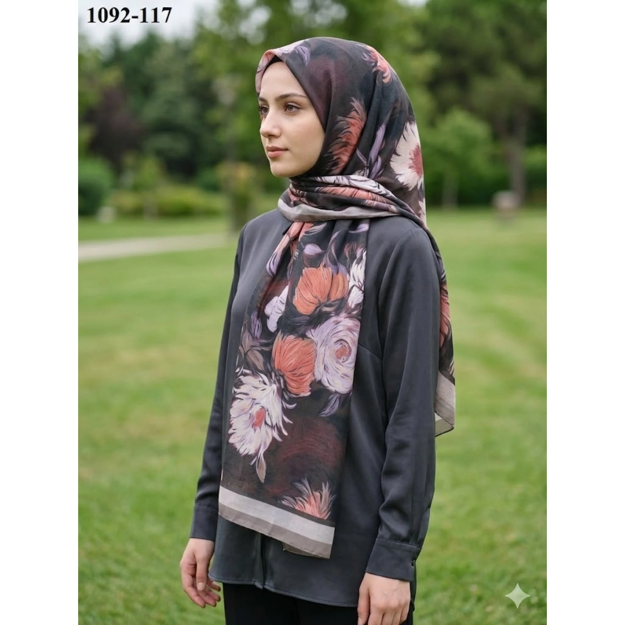 Velscarfs Soft Pamuk Şal (Kahverengi) 1092-117