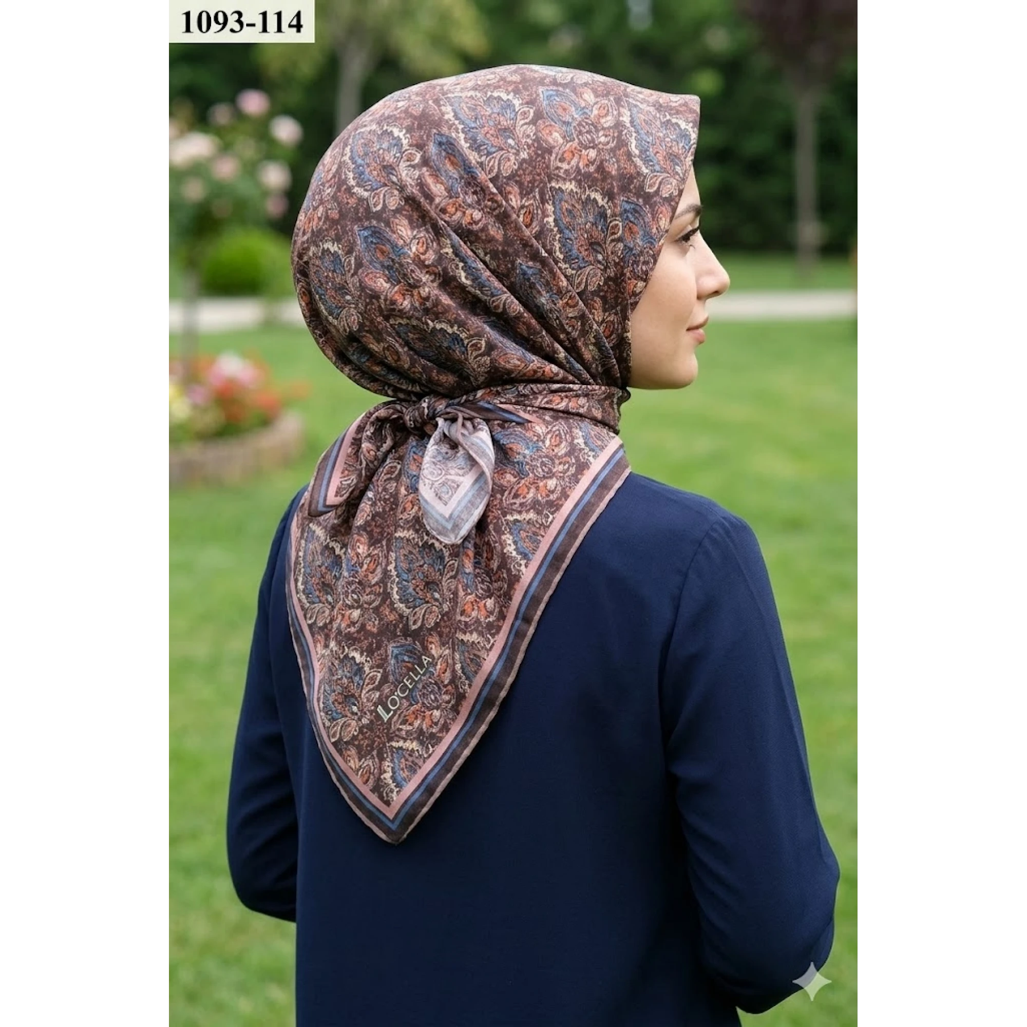 Locella Soft Pamuk Eşarp (Kahverengi) 1093-114