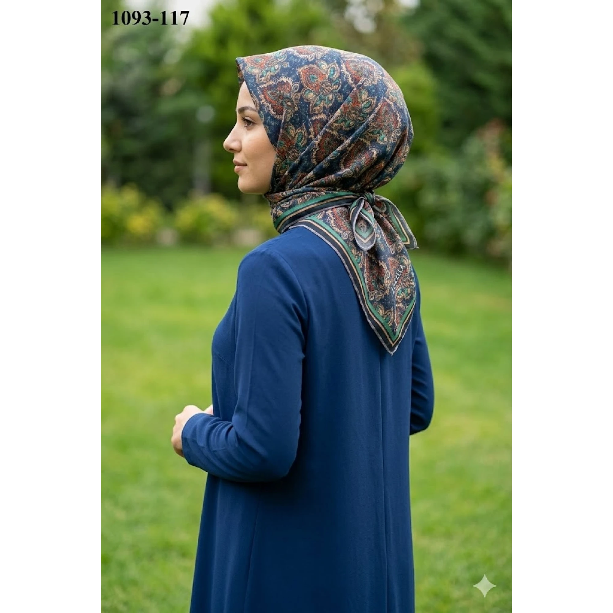 Locella Soft Pamuk Eşarp (Lacivert) 1093-117