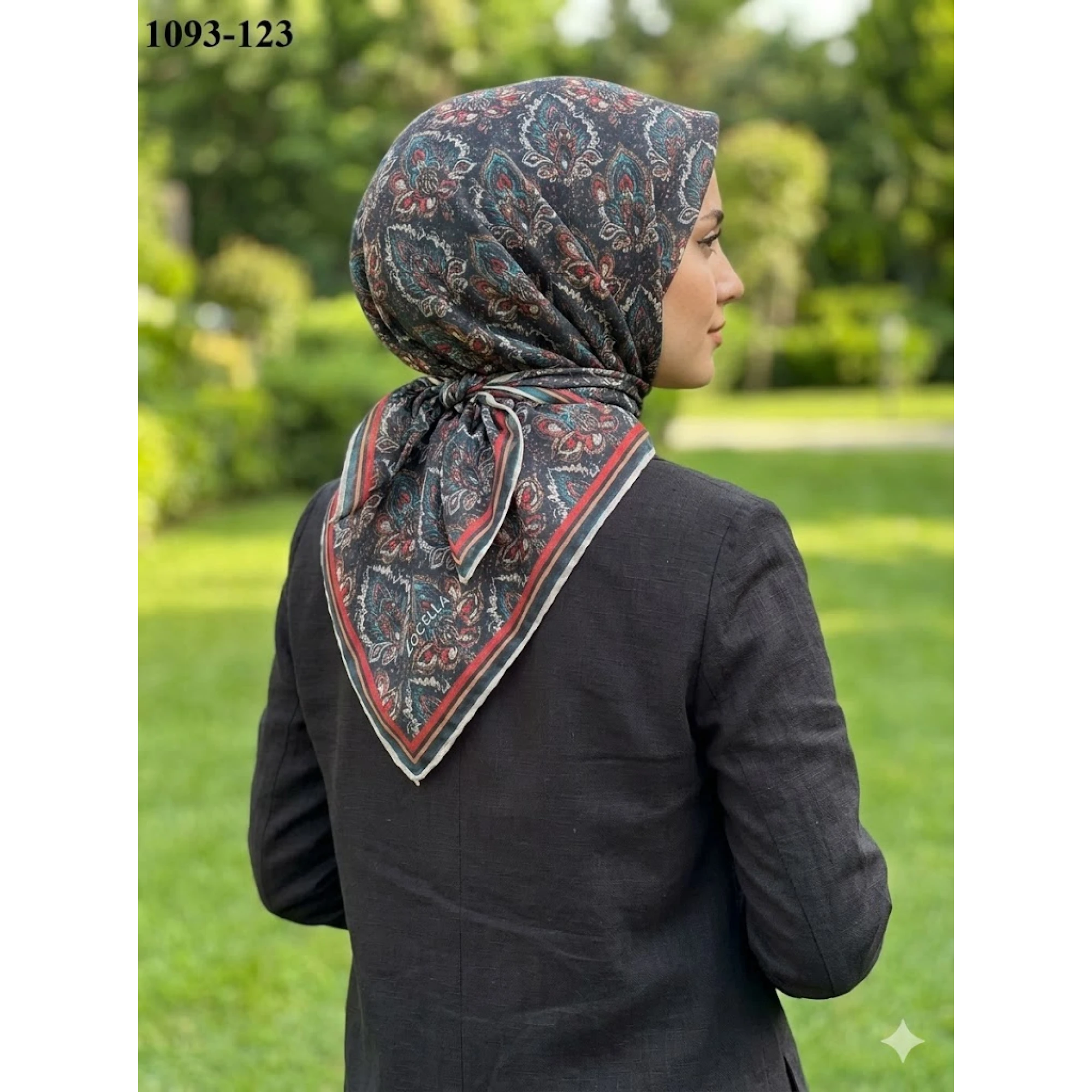 Locella Soft Pamuk Eşarp (Siyah) 1093-123