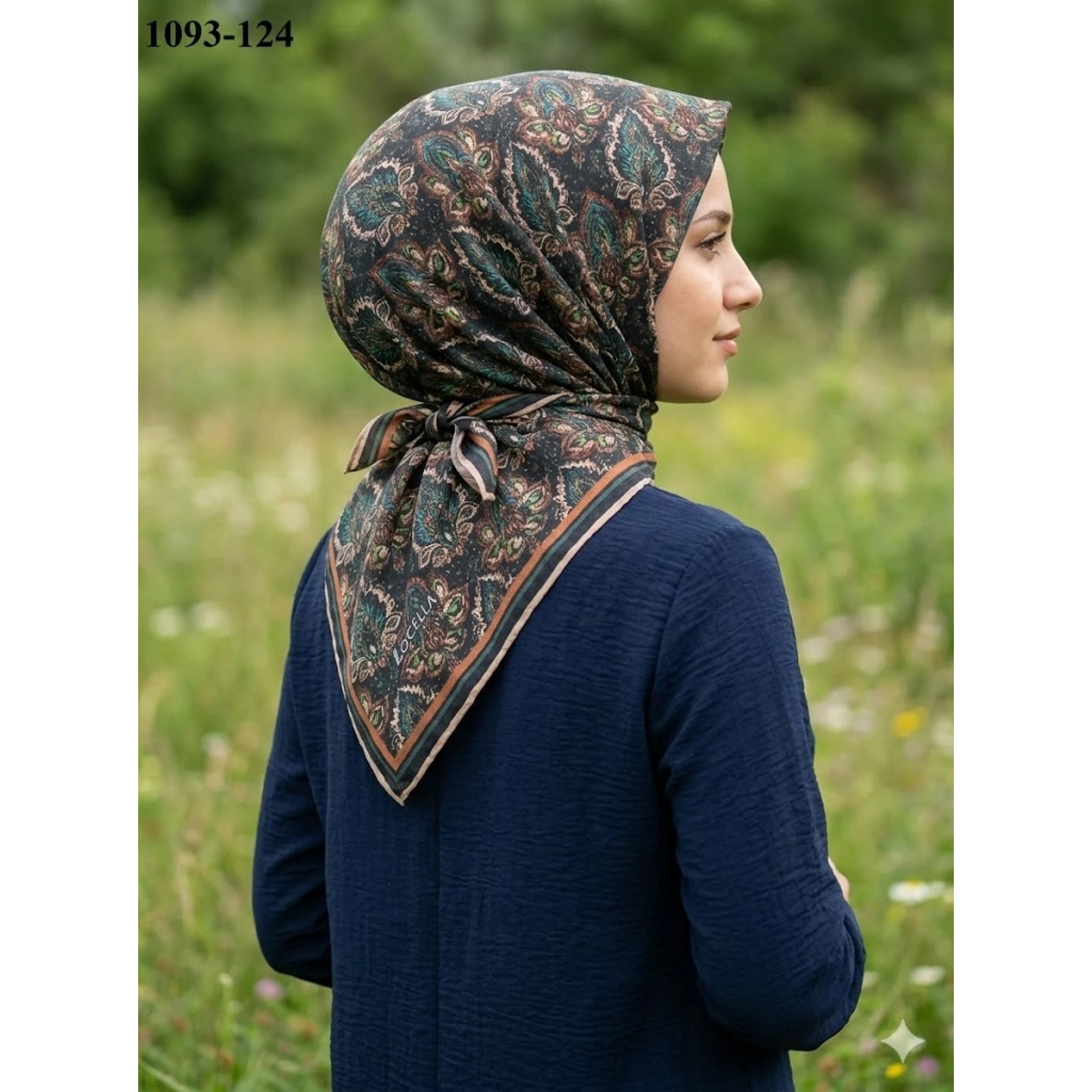 Locella Soft Pamuk Eşarp (Siyah) 1093-124