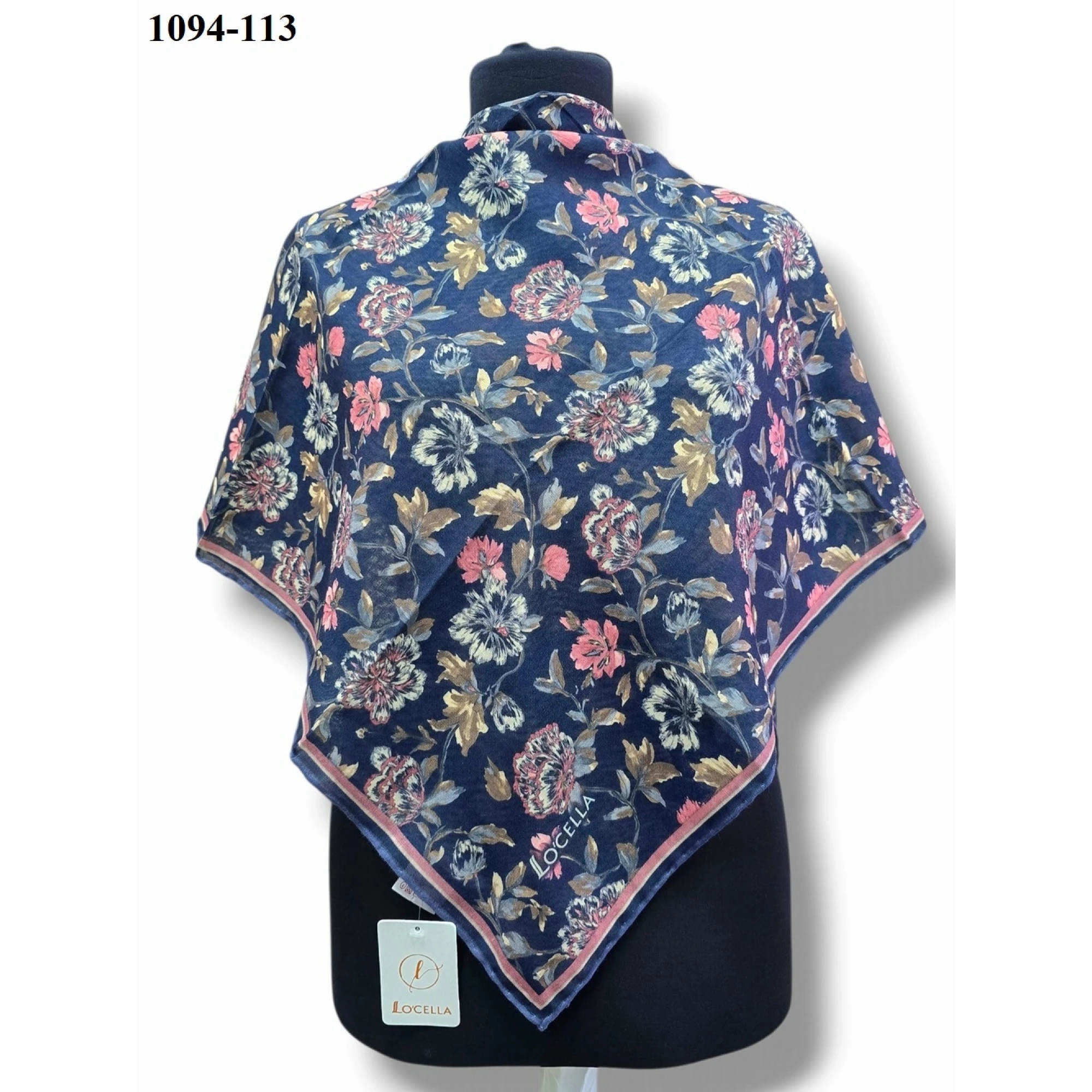 Locella Soft Pamuk Eşarp (Lacivert) 1094-113