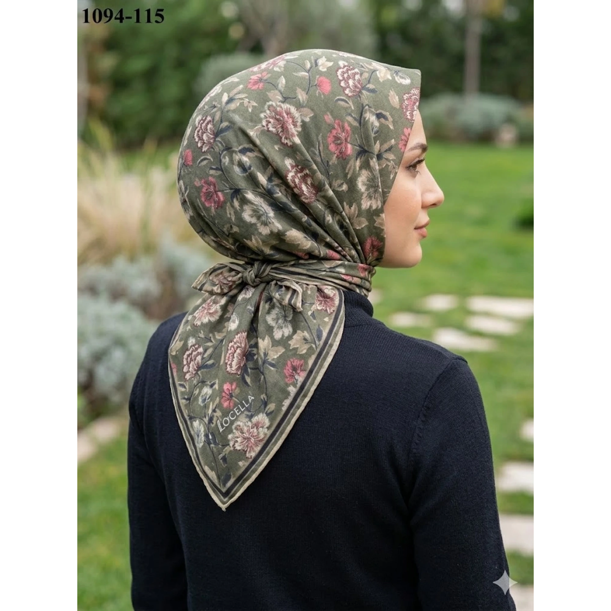 Locella Soft Pamuk Eşarp (Haki) 1094-115