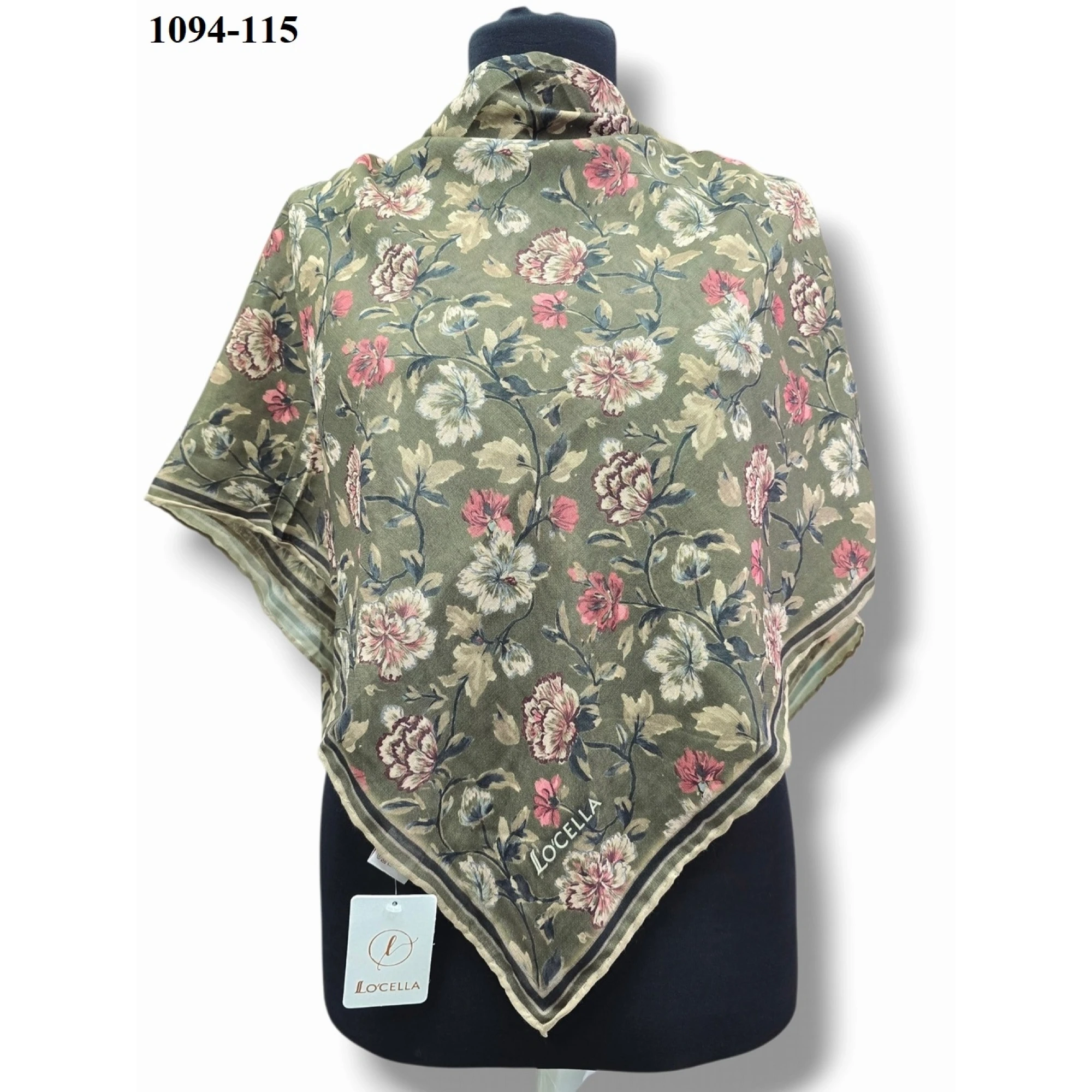 Locella Soft Pamuk Eşarp (Haki) 1094-115