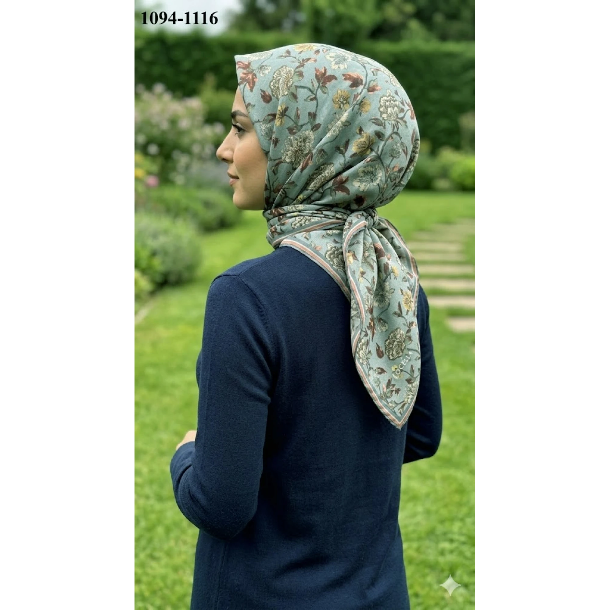 Locella Soft Pamuk Eşarp (Nil Yeşili) 1094-116