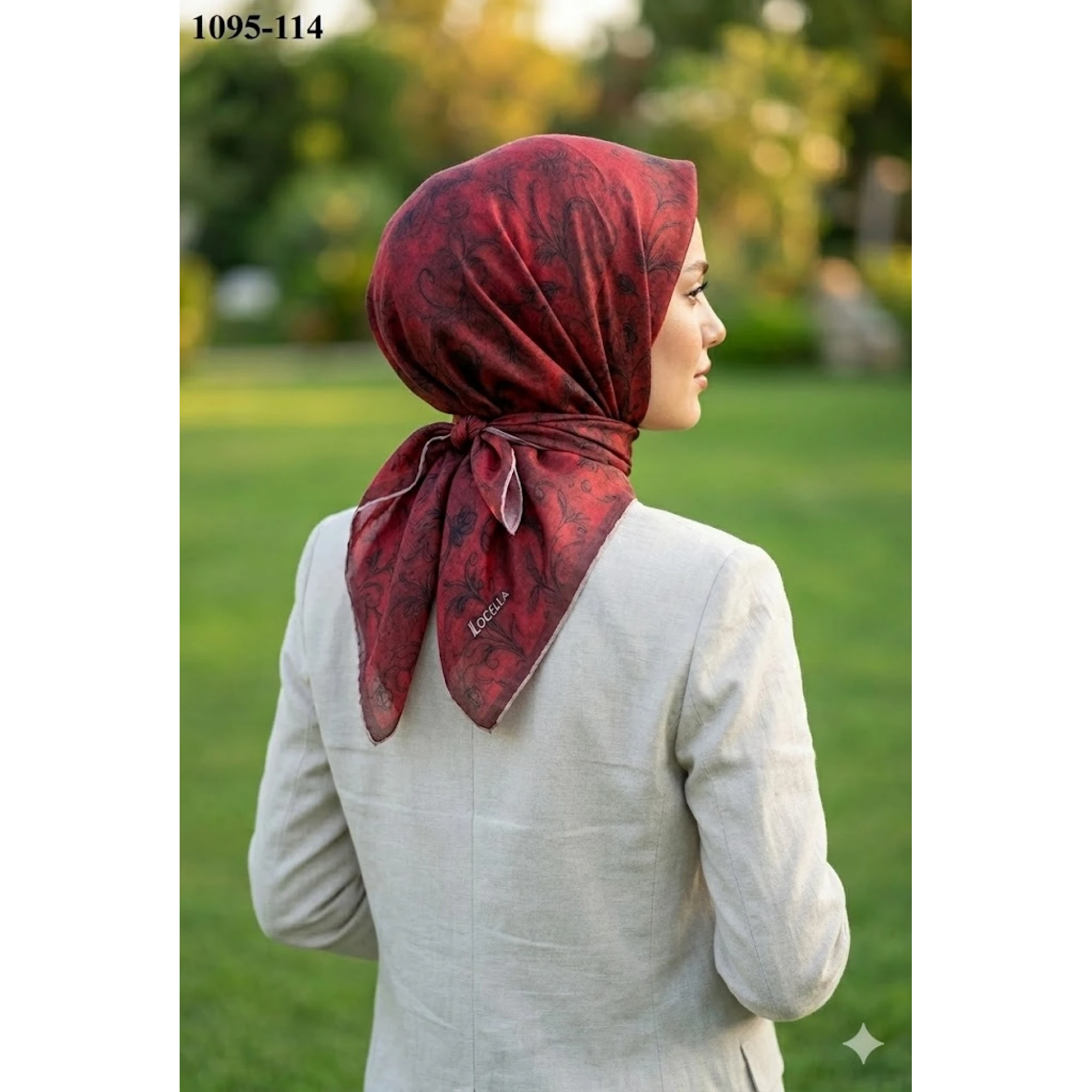 Locella Soft Pamuk Eşarp (Kırmızı) 1095-114