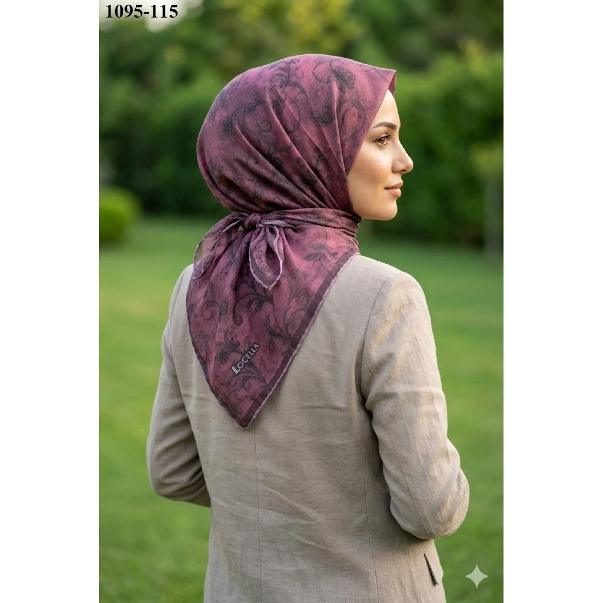 Locella Soft Pamuk Eşarp (Vişne Çürüğü) 1095-115