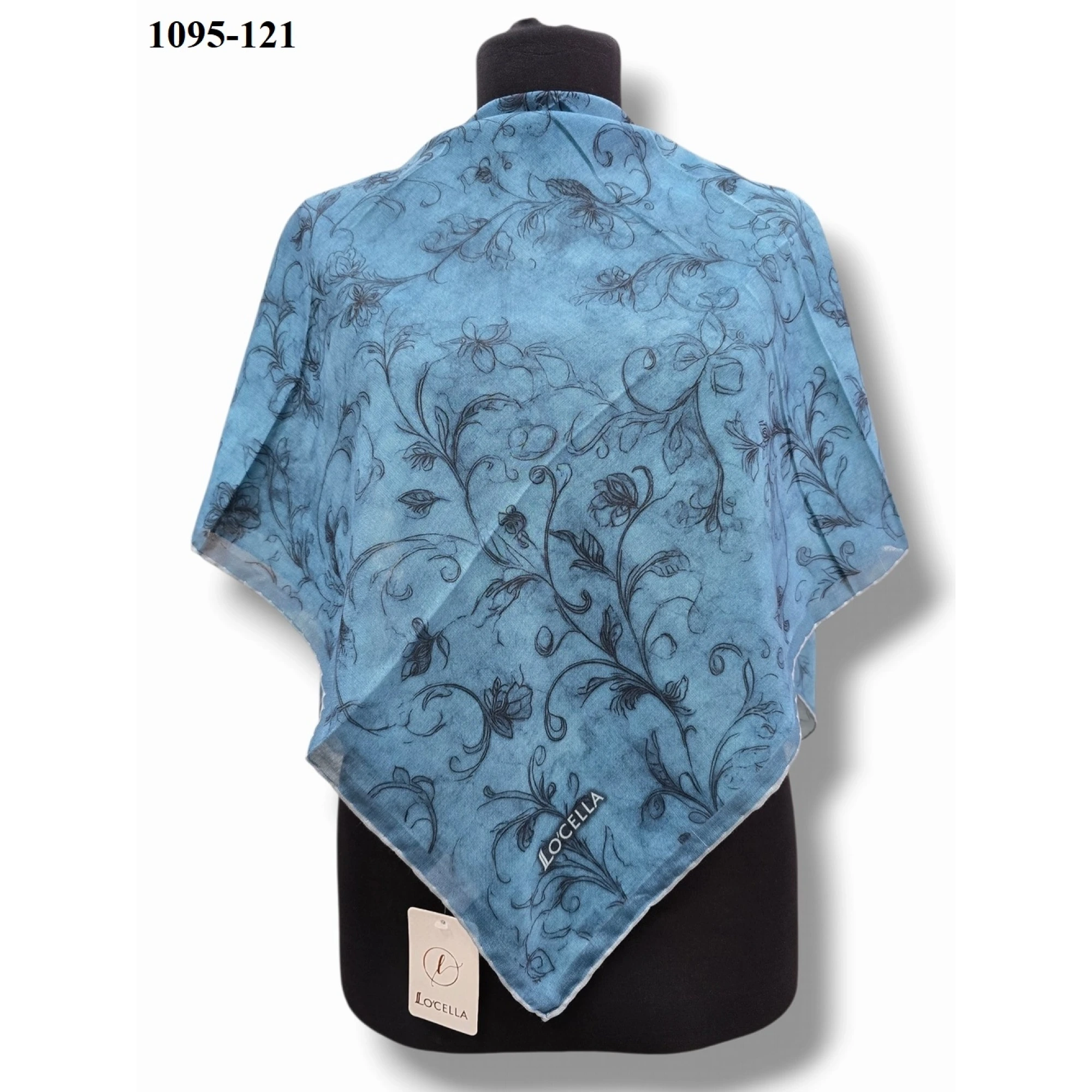 Locella Soft Pamuk Eşarp (Turkuaz Mavi) 1095-121