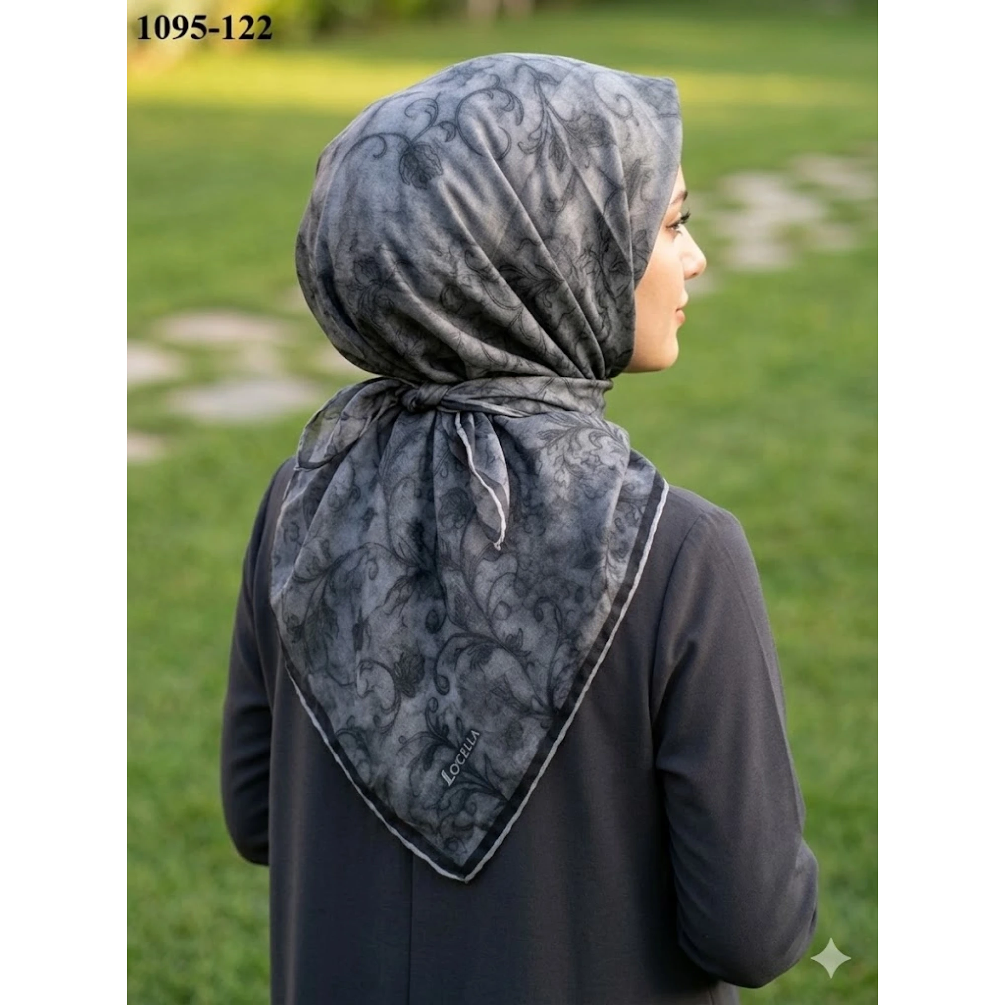 Locella Soft Pamuk Eşarp (Antrasit) 1095-122