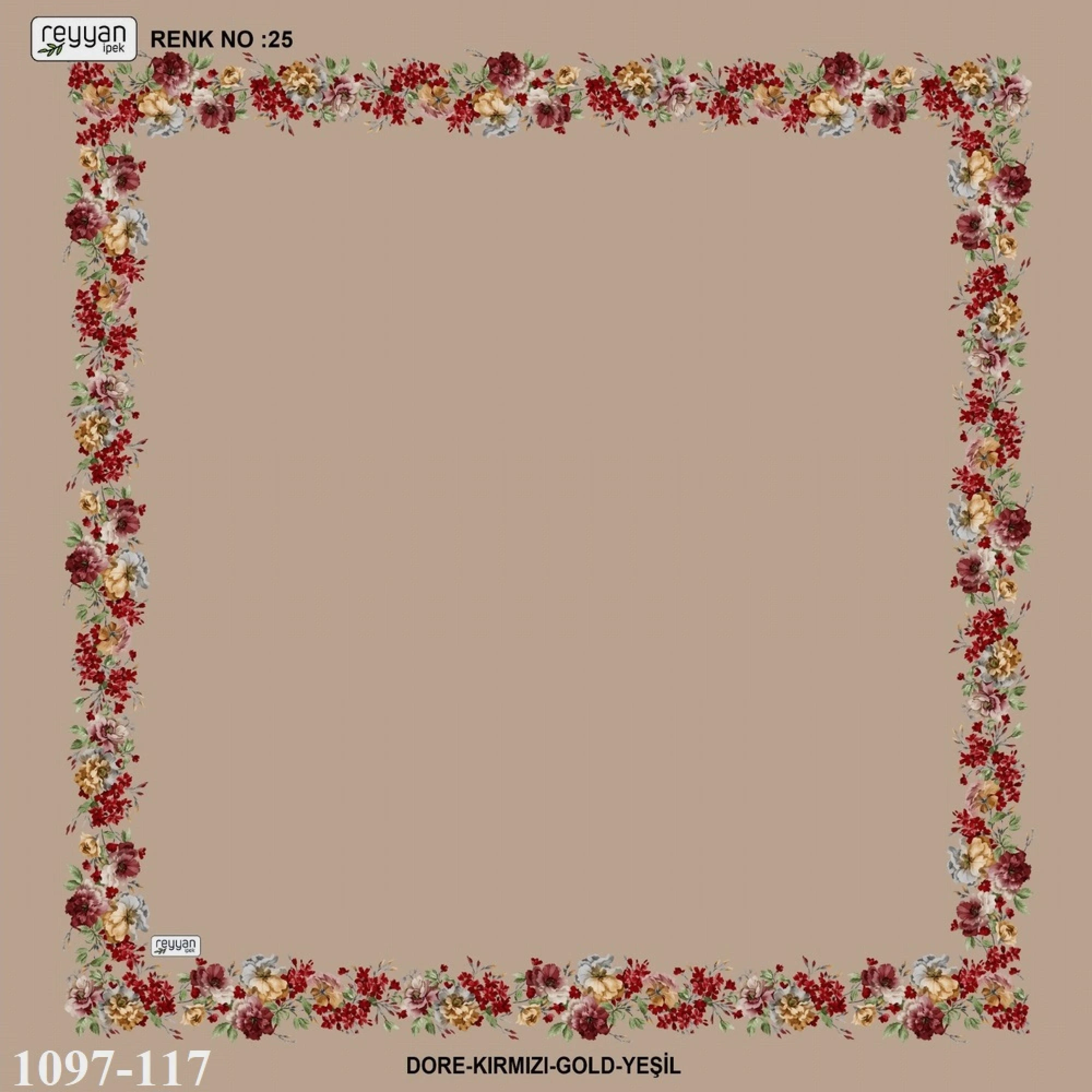 Reyyan İpek İçi Boş Desenli Oyalık Yazma 1097-117