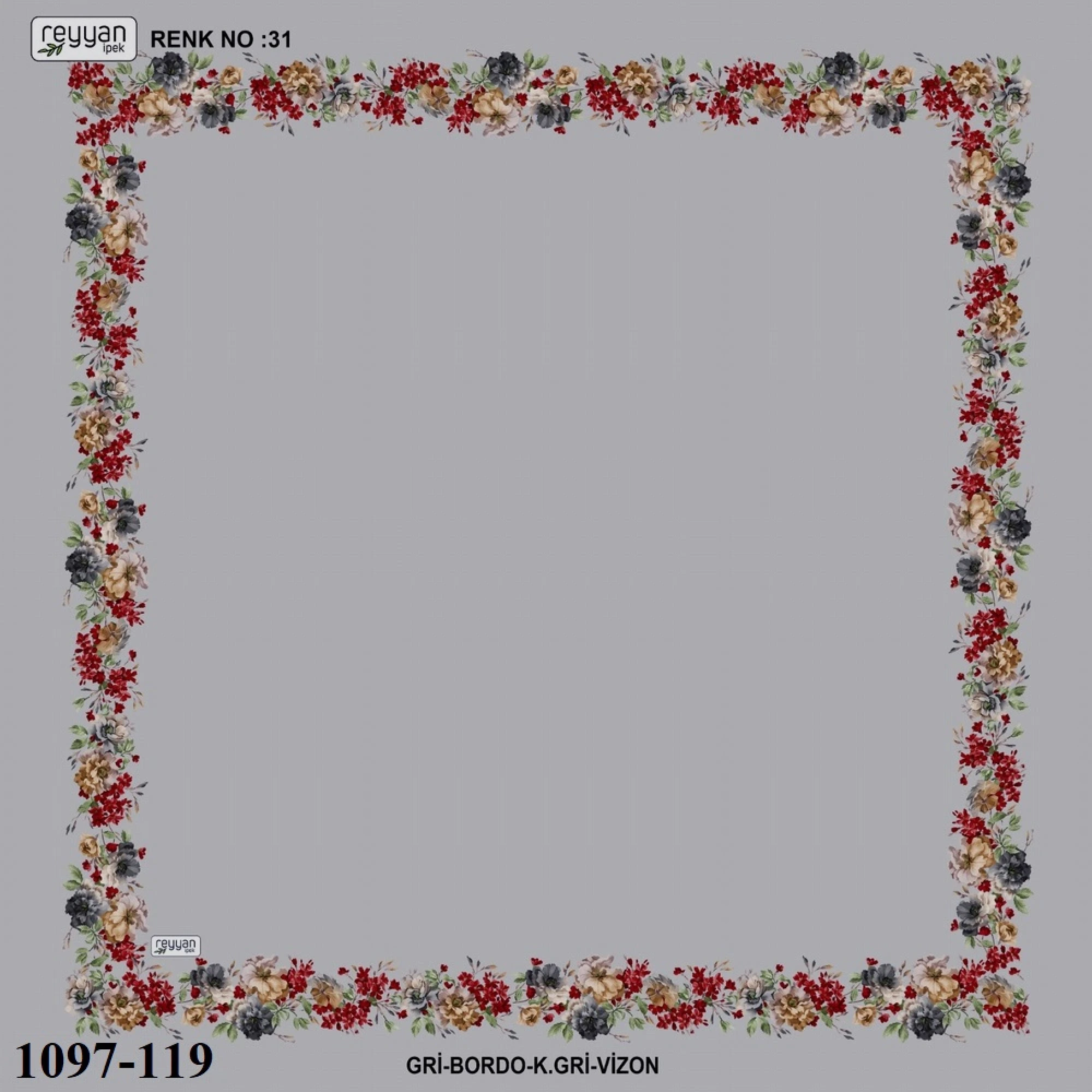 Reyyan İpek İçi Boş Desenli Oyalık Yazma 1097-119