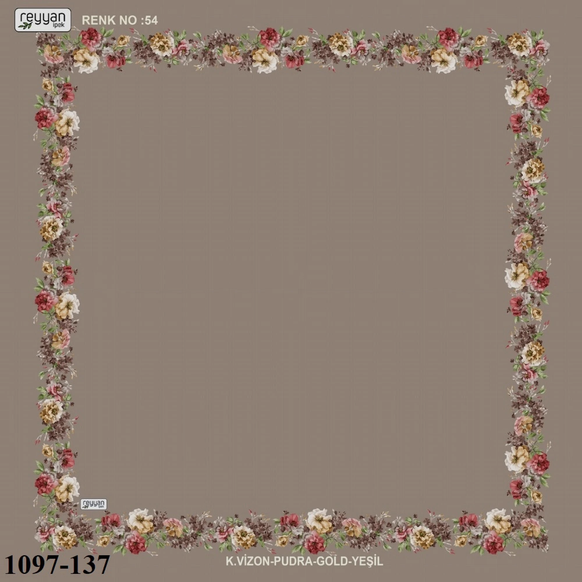 Reyyan İpek İçi Boş Desenli Oyalık Yazma 1097-137