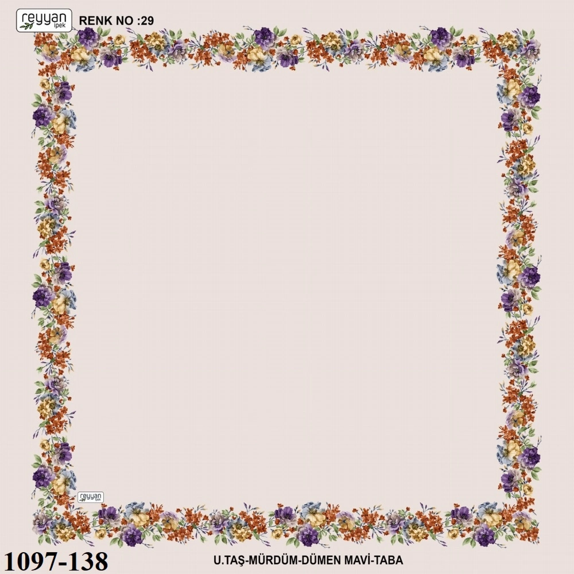 Reyyan İpek İçi Boş Desenli Oyalık Yazma 1097-138