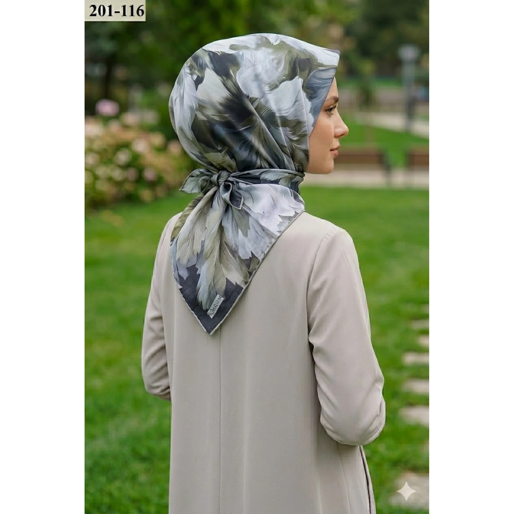 Moon Scarf Soft Pamuk Eşarp 201-116