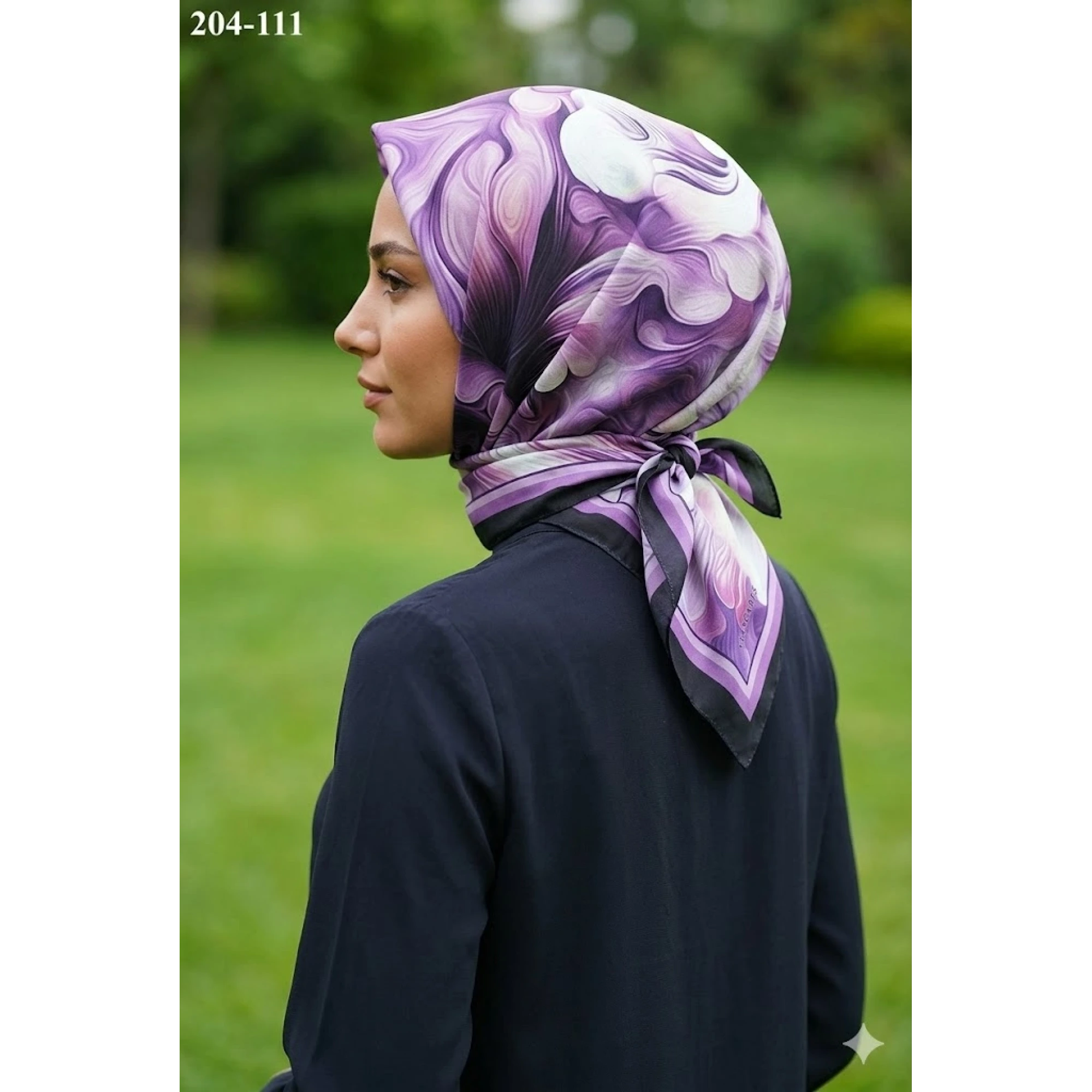 Velscarfs Soft Pamuk Parla Eşarp (Siyah) 204-111