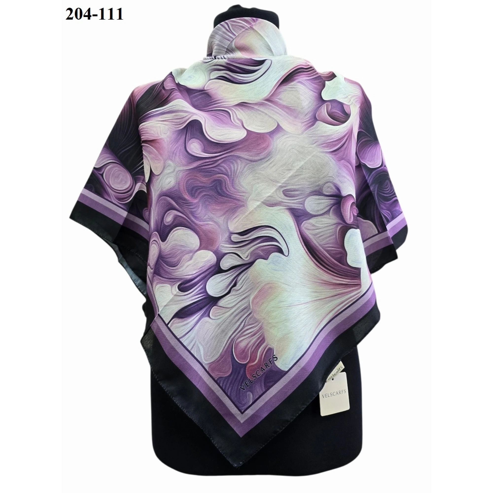 Velscarfs Soft Pamuk Parla Eşarp (Siyah) 204-111