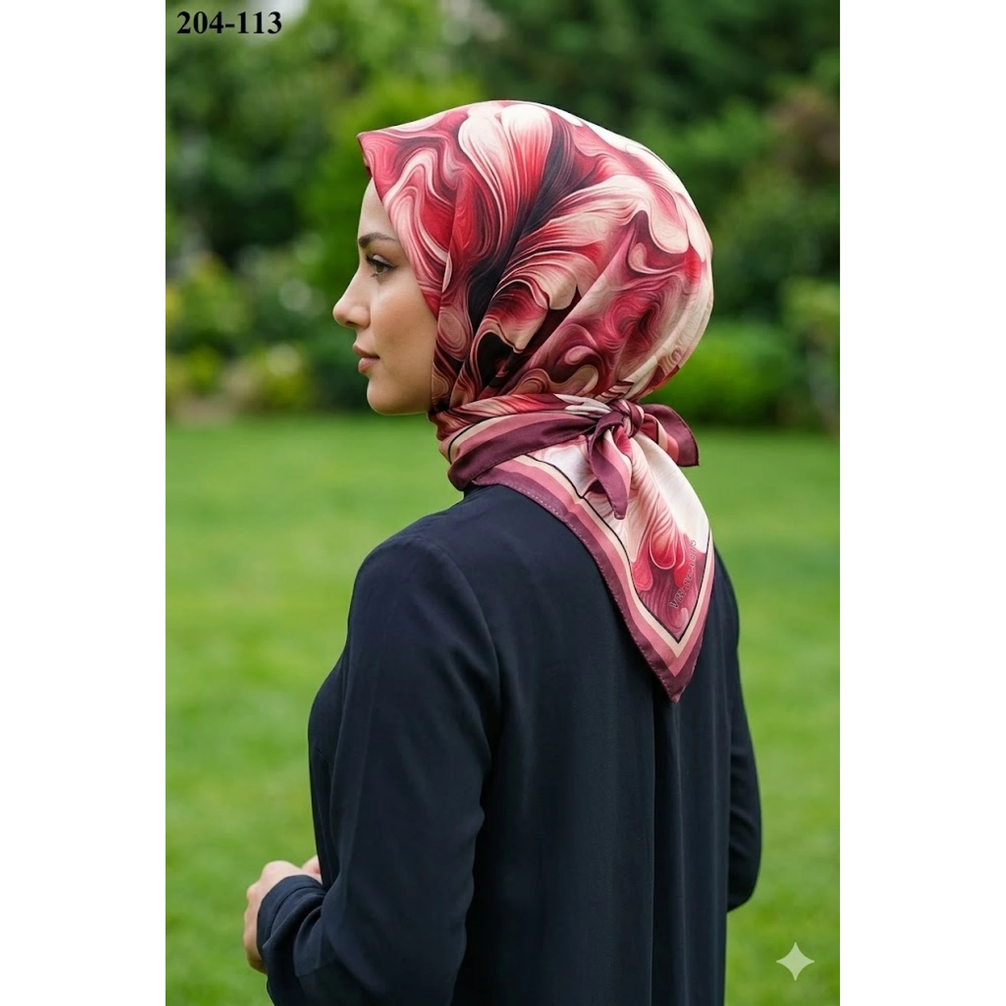 Velscarfs Soft Pamuk Parla Eşarp (Bordo) 204-113