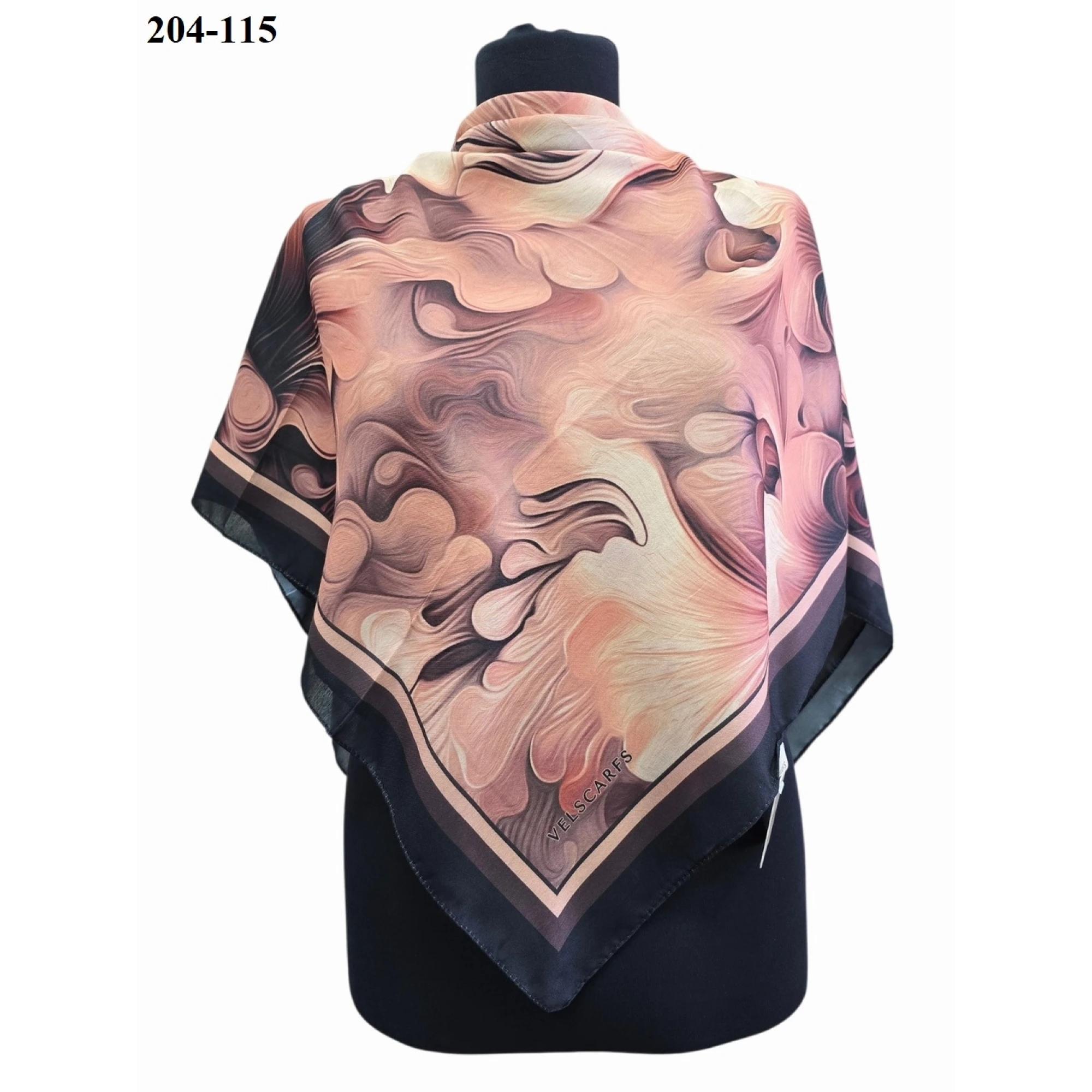 Velscarfs Soft Pamuk Parla Eşarp (Siyah) 204-115