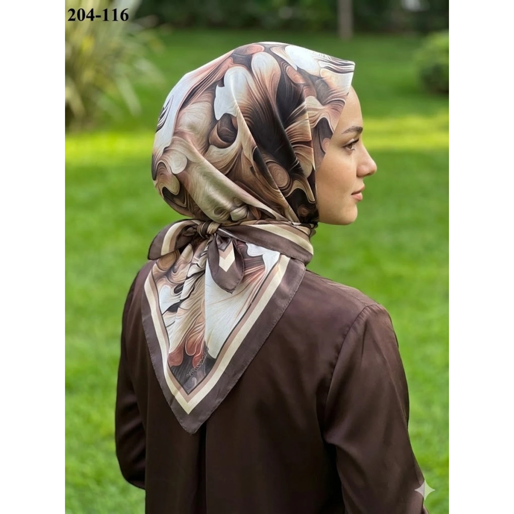 Velscarfs Soft Pamuk Parla Eşarp (Kahve) 204-116