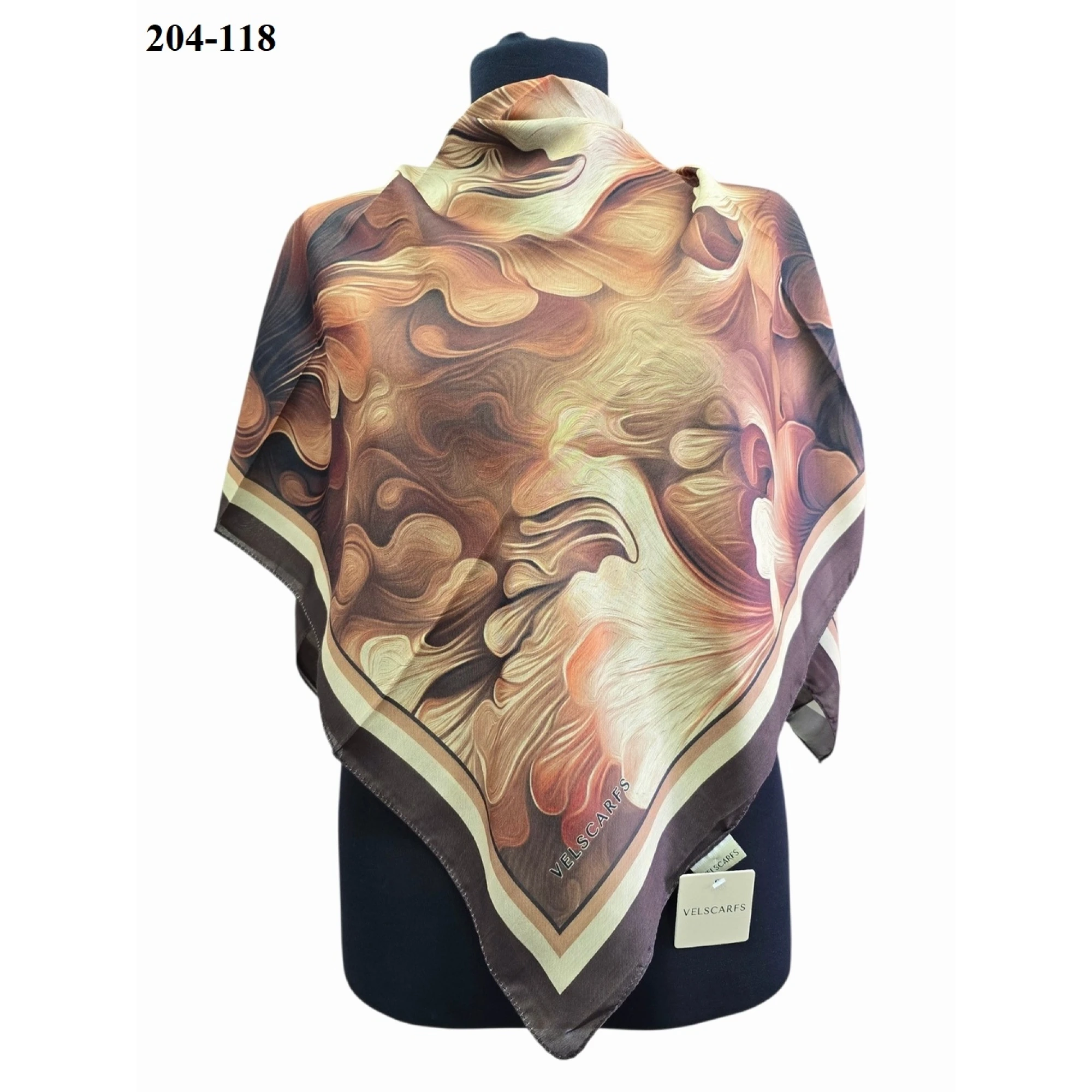 Velscarfs Soft Pamuk Parla Eşarp (Kahve) 204-118