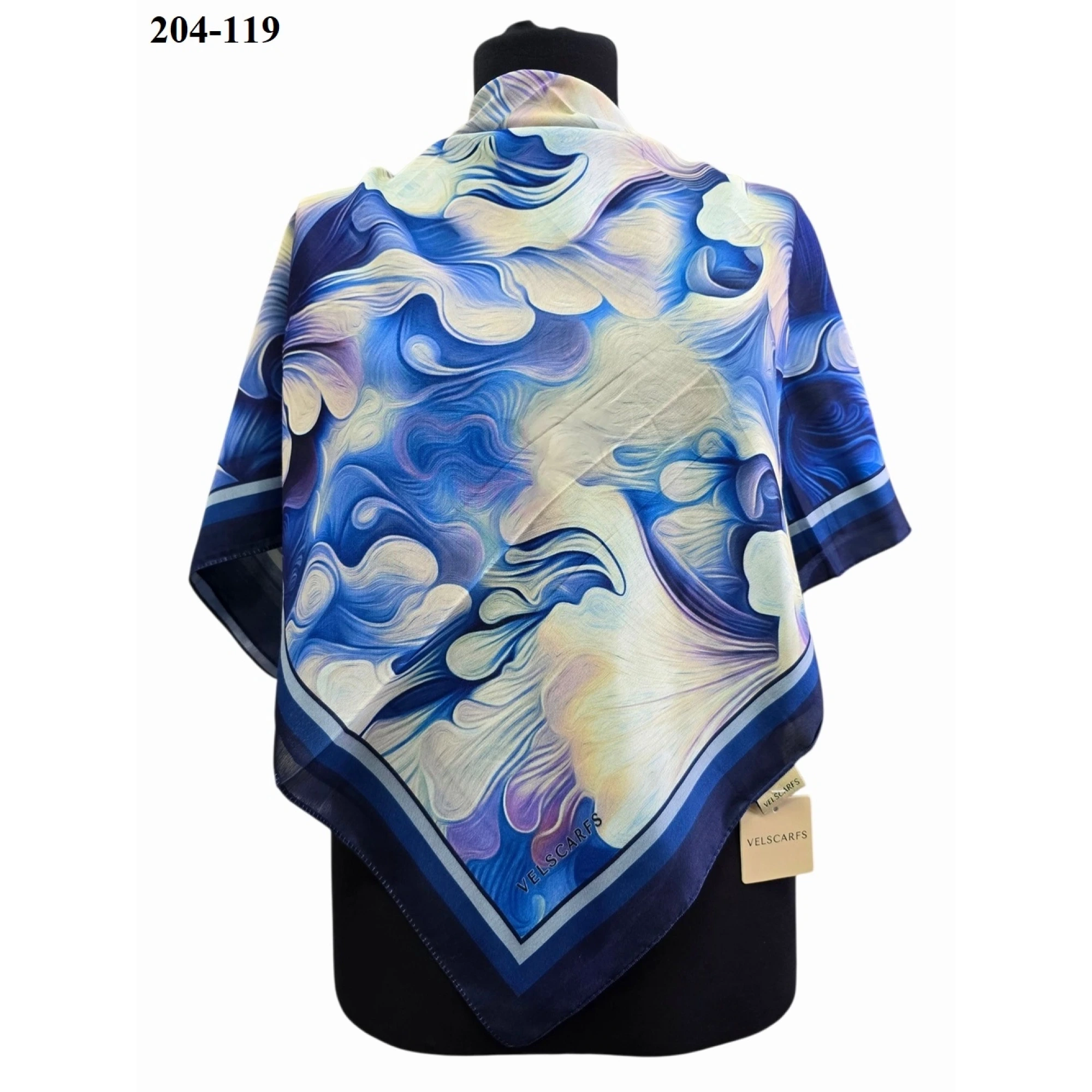 Velscarfs Soft Pamuk Parla Eşarp (Lacivert) 204-119