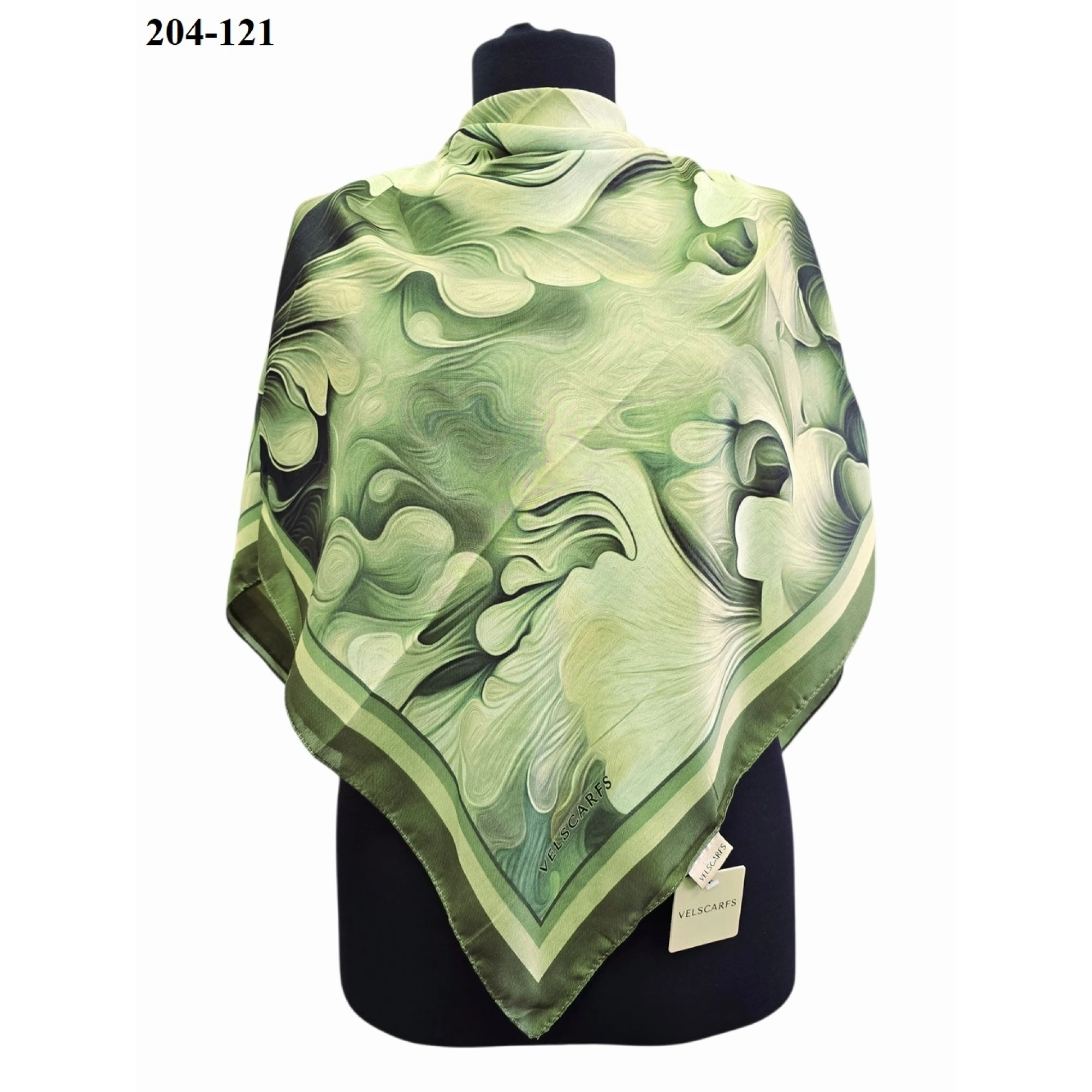 Velscarfs Soft Pamuk Parla Eşarp (Yeşil) 204-121