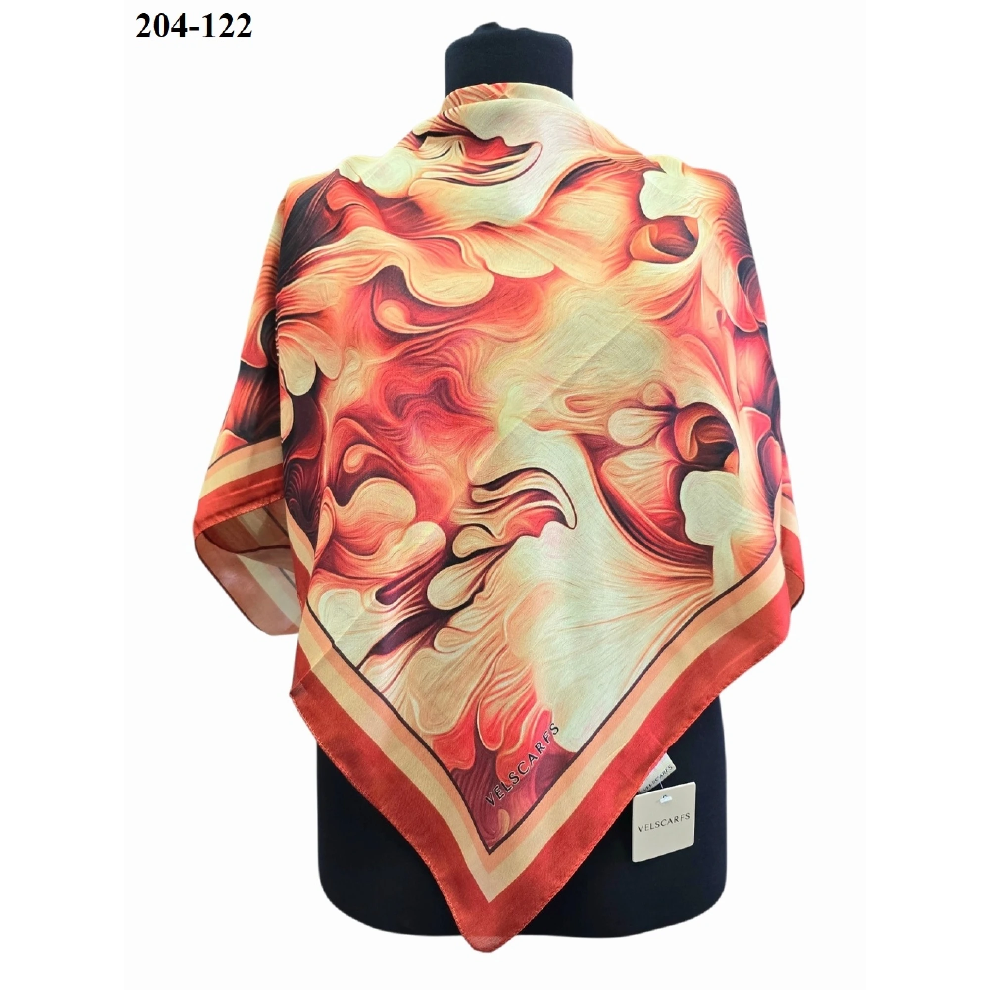 Velscarfs Soft Pamuk Parla Eşarp (Turuncu) 204-122