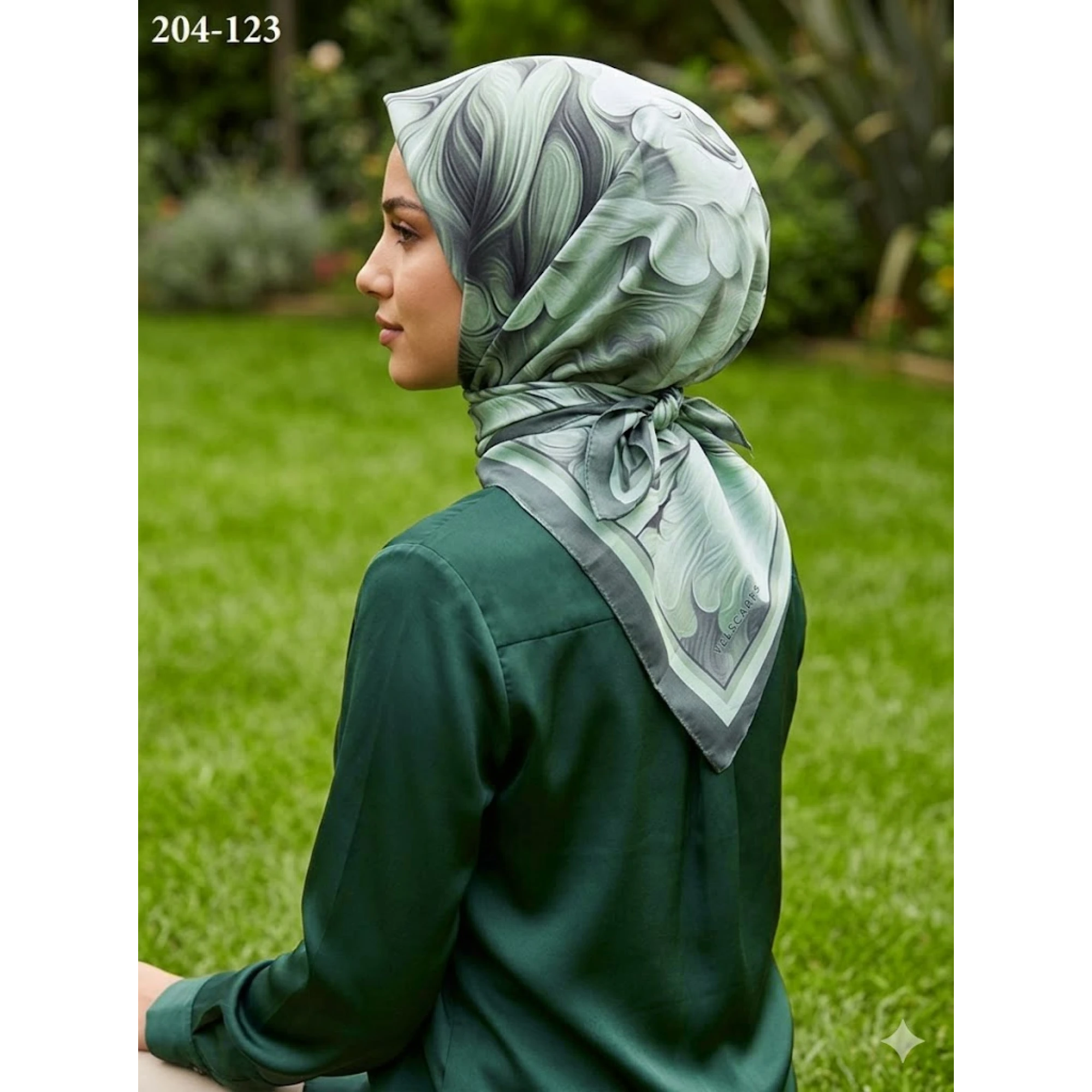 Velscarfs Soft Pamuk Parla Eşarp (Gri) 204-123