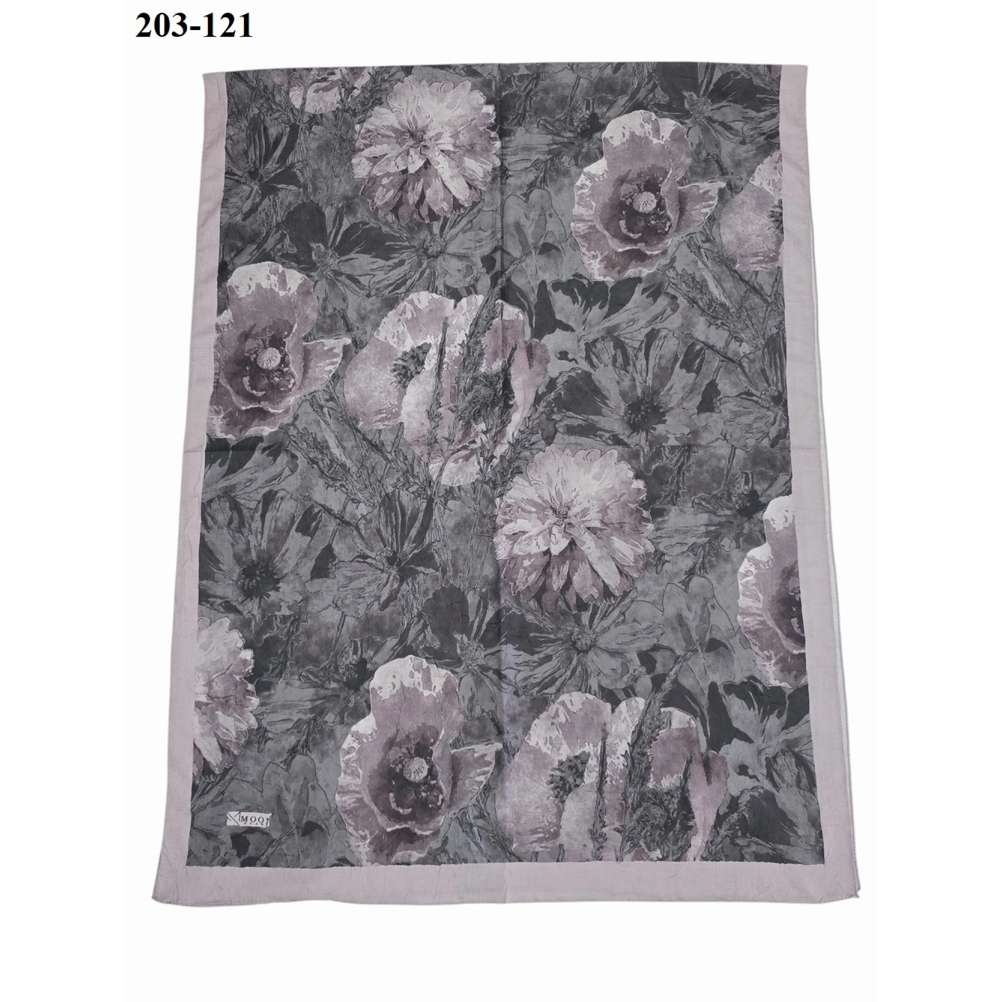 Moon Scarf Bambu Kraş Pamuk Şal (Kirli Gül) 203-121
