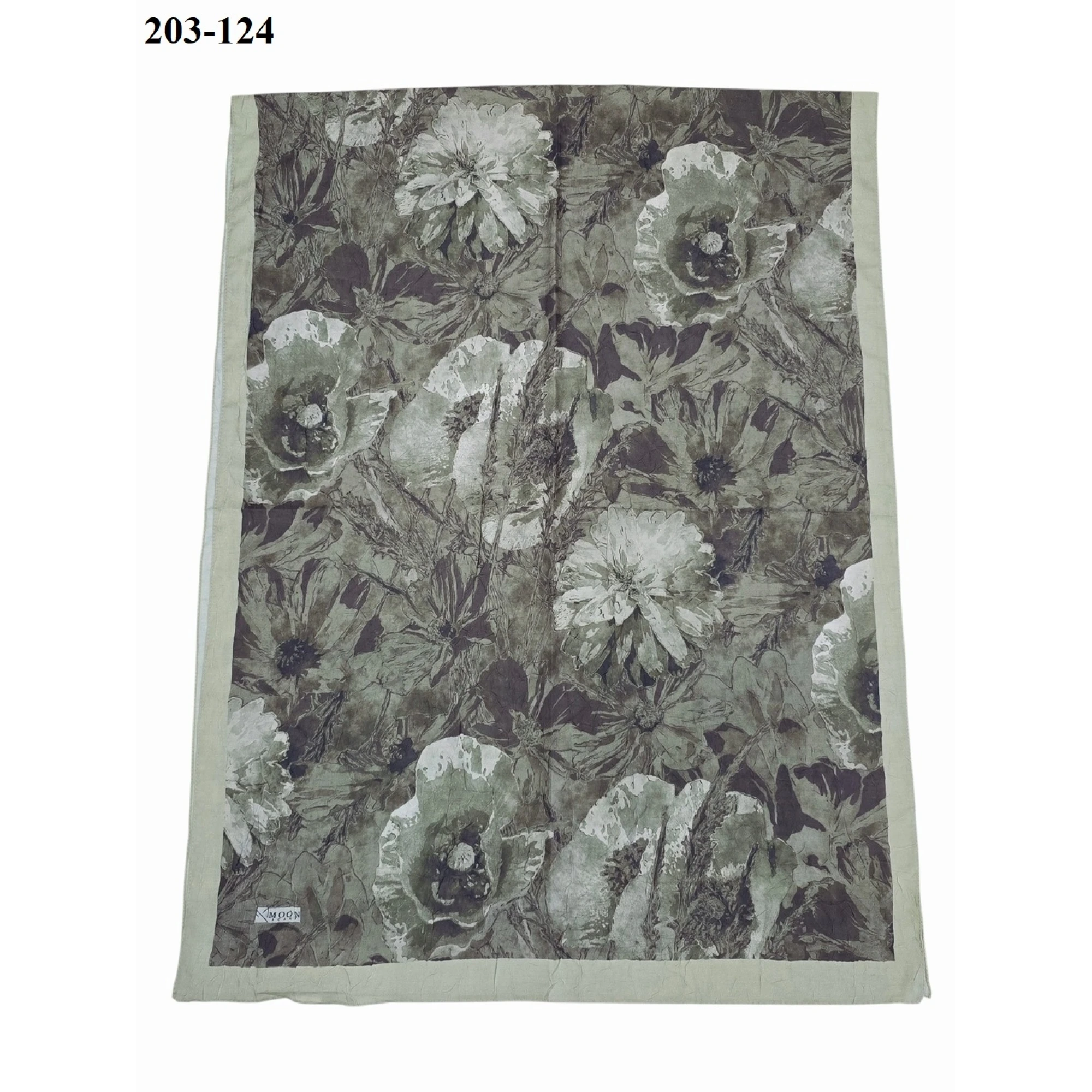 Moon Scarf Bambu Kraş Pamuk Şal (Yeşil) 203-124