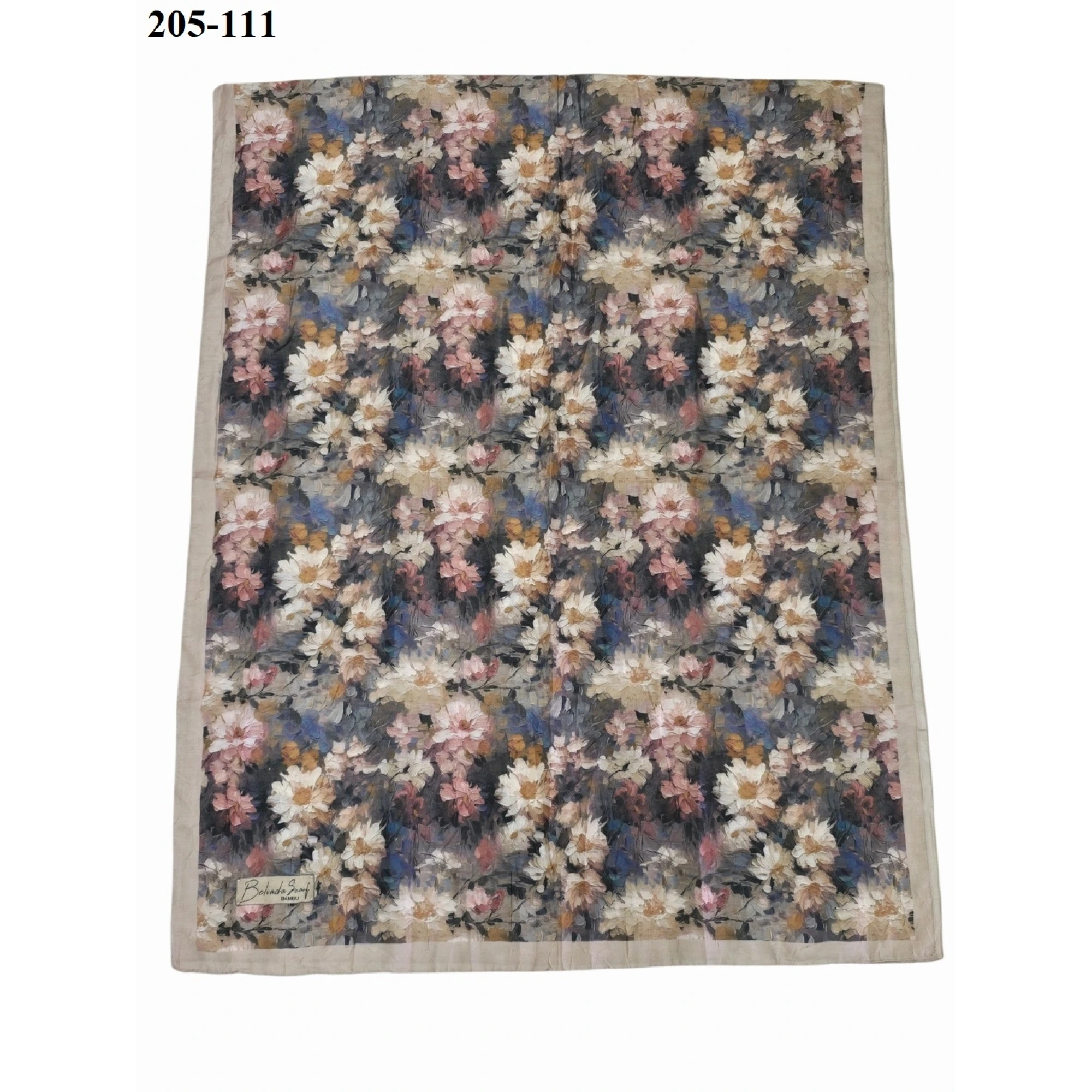 Belinda Scarf Bambu Kraş Pamuk Şal (Vizon) 205-111