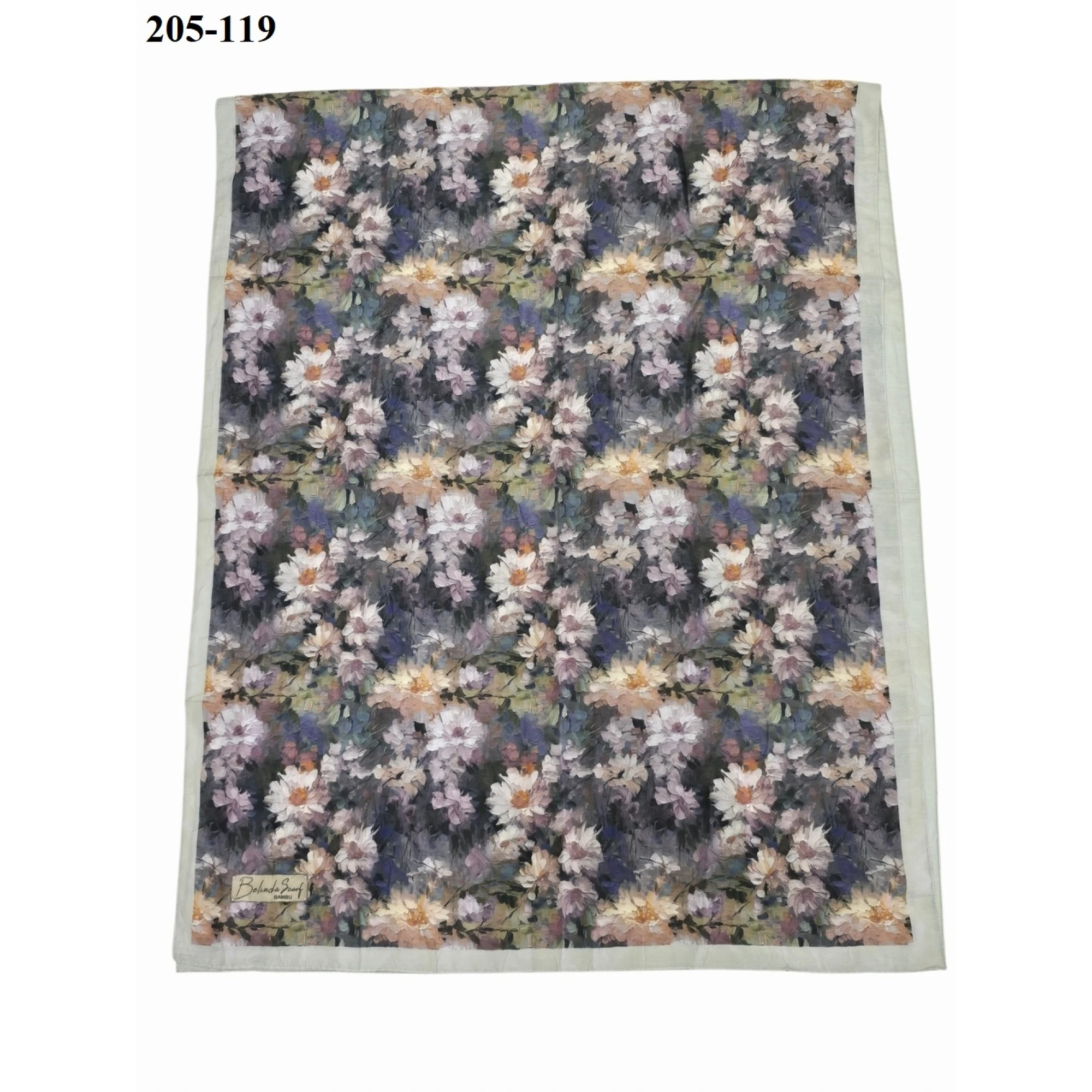 Belinda Scarf Bambu Kraş Pamuk Şal (Taş) 205-119