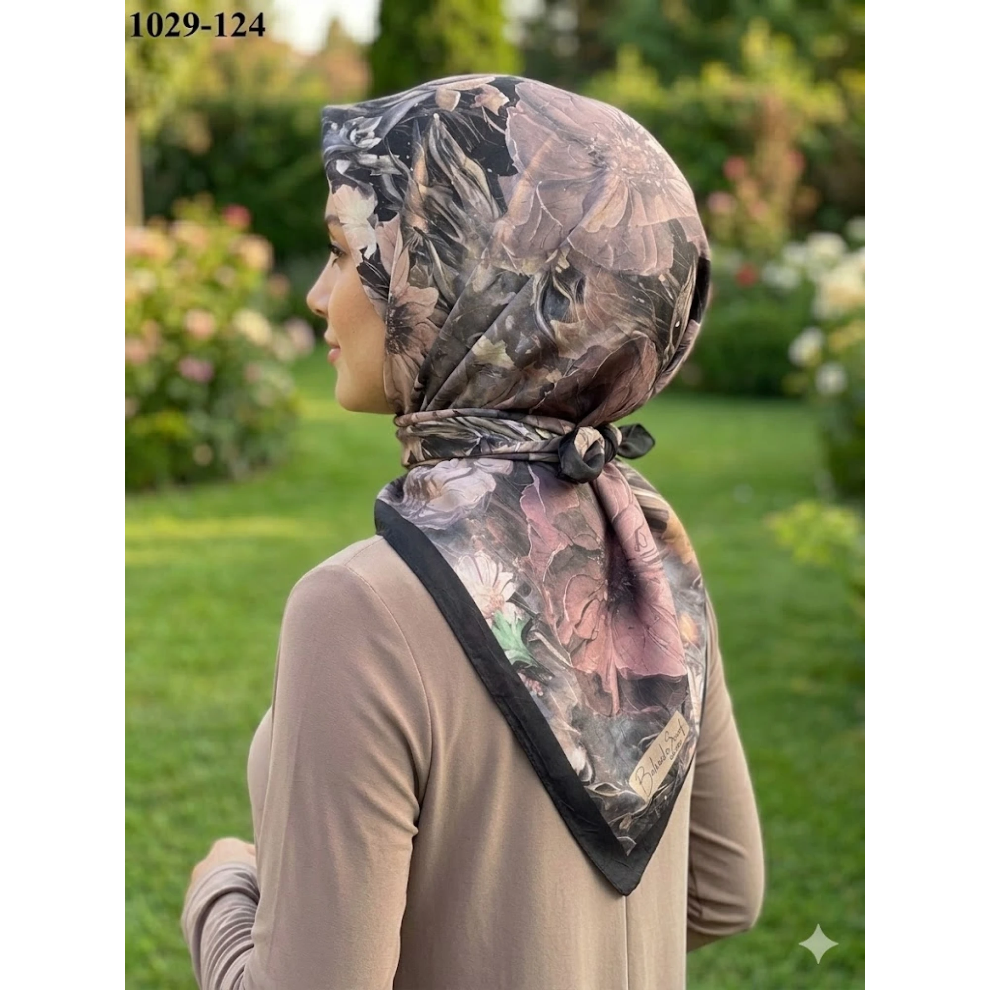 Belinda Scarf Bambu Pamuk Eşarp (Siyah) 1029-124