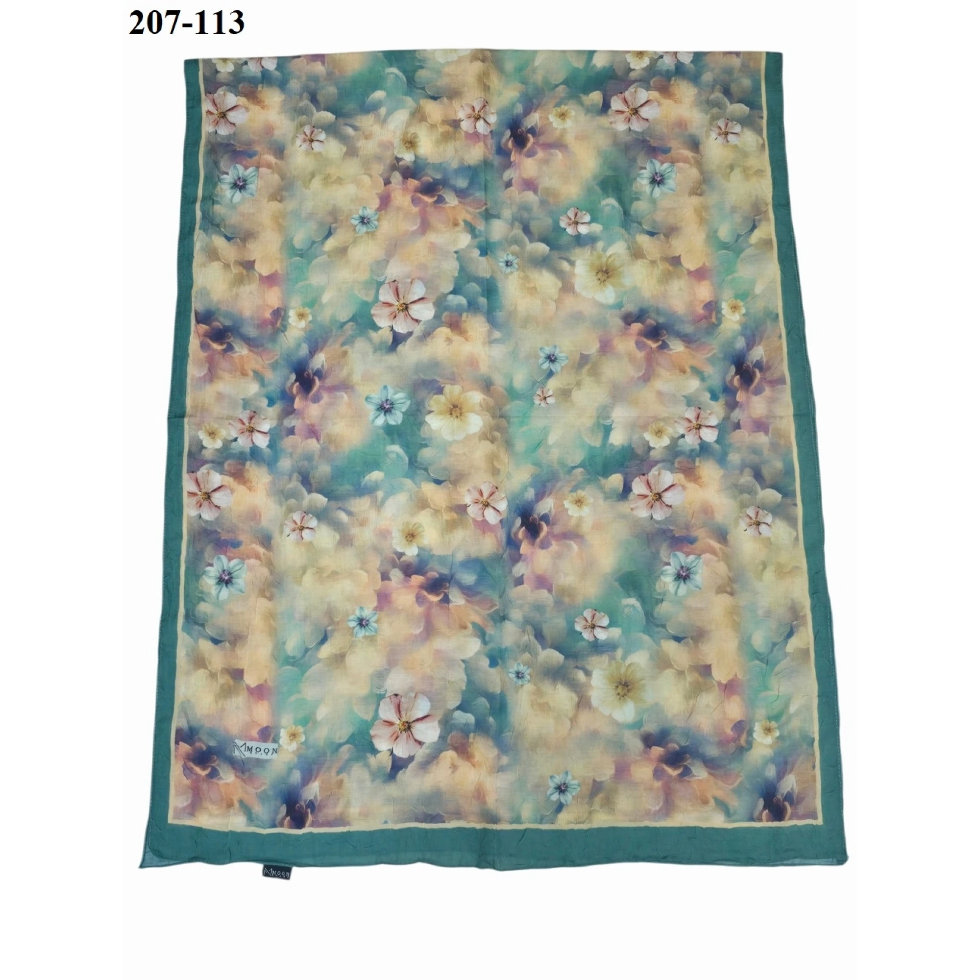 Moon Scarf Bambu Kraş Pamuk Şal (Yeşil) 207-113