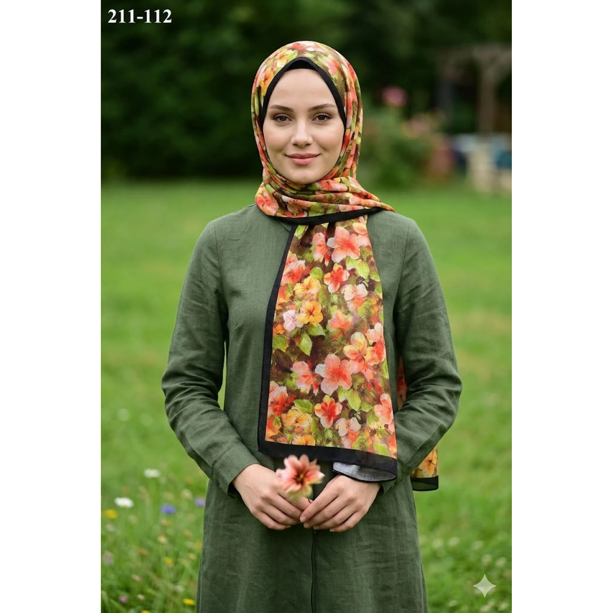 Sharell Bambu Kraş Pamuk Şal (Sİyah) 211-112