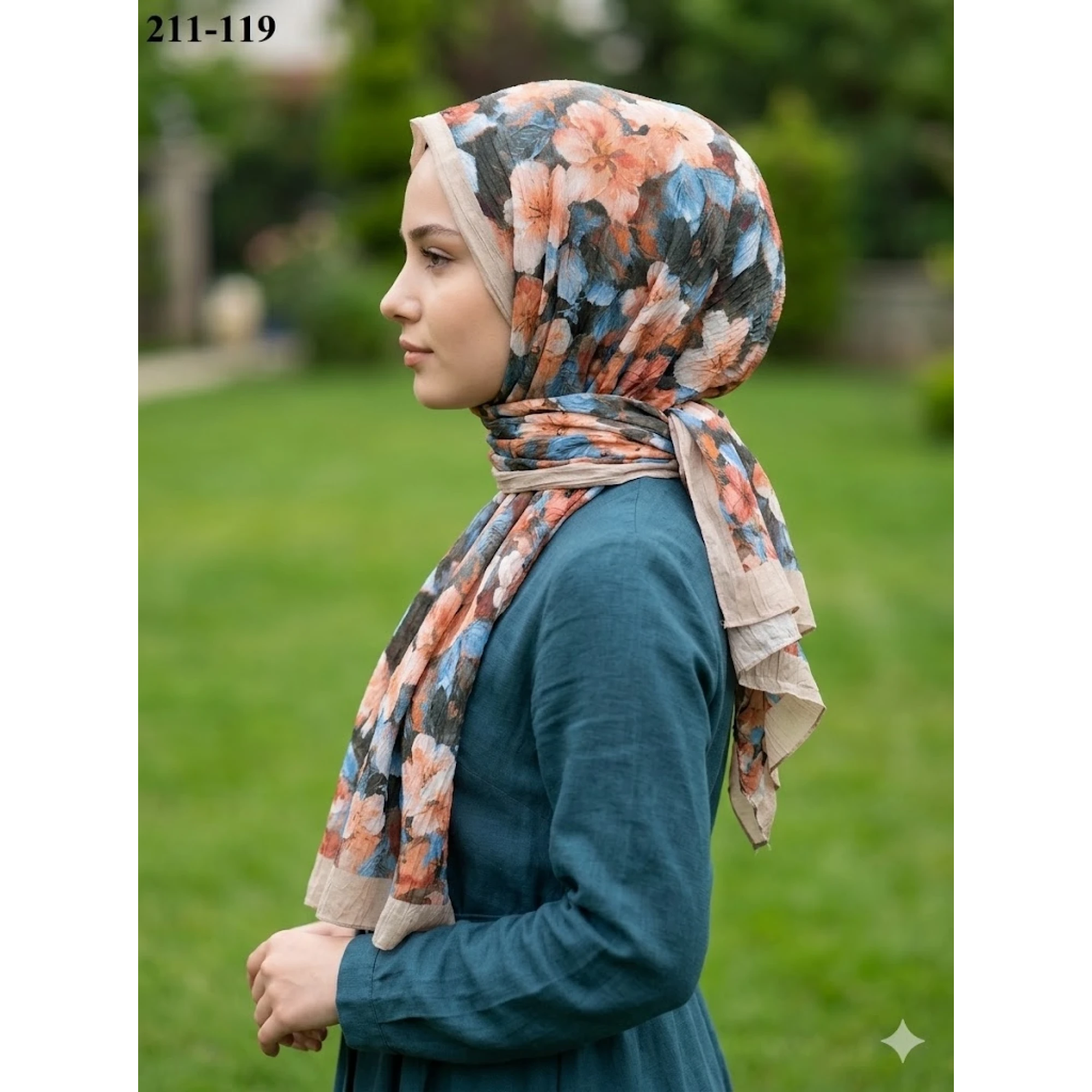 Sharell Bambu Kraş Pamuk Şal (Taş) 211-119