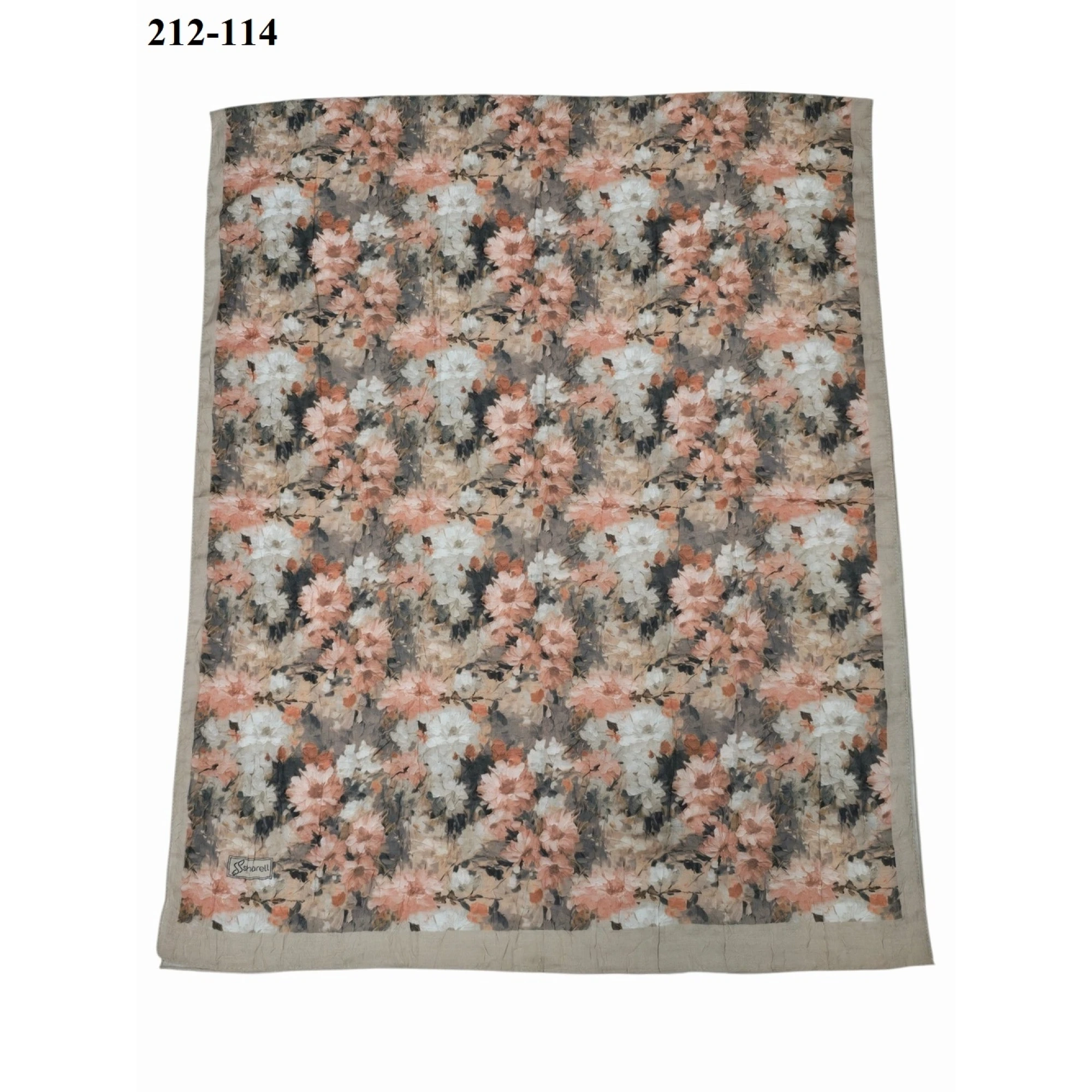 Sharell Bambu Kraş Pamuk Şal (Açık Vizon) 212-114