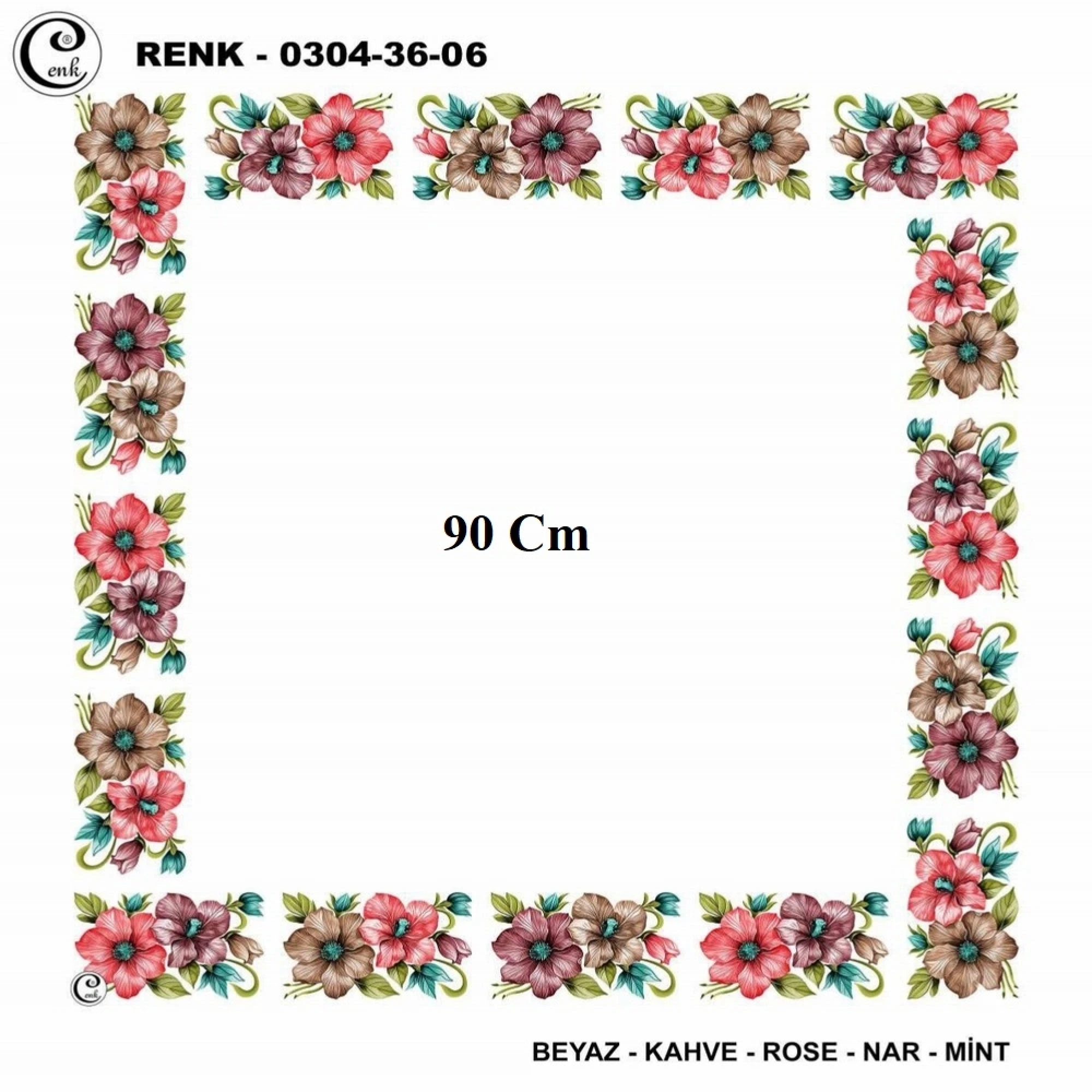 Cenk 90 CM İçi Boş Oyalık Yazma 036-06