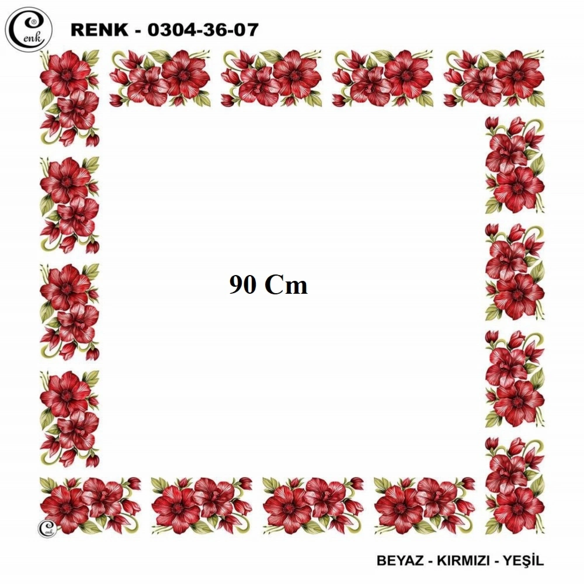 Cenk 90 CM İçi Boş Oyalık Yazma 036-07