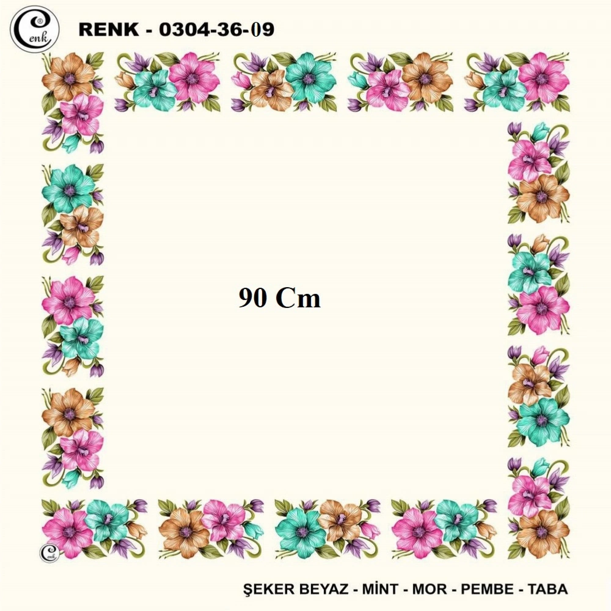 Cenk 90 CM İçi Boş Oyalık Yazma 036-09