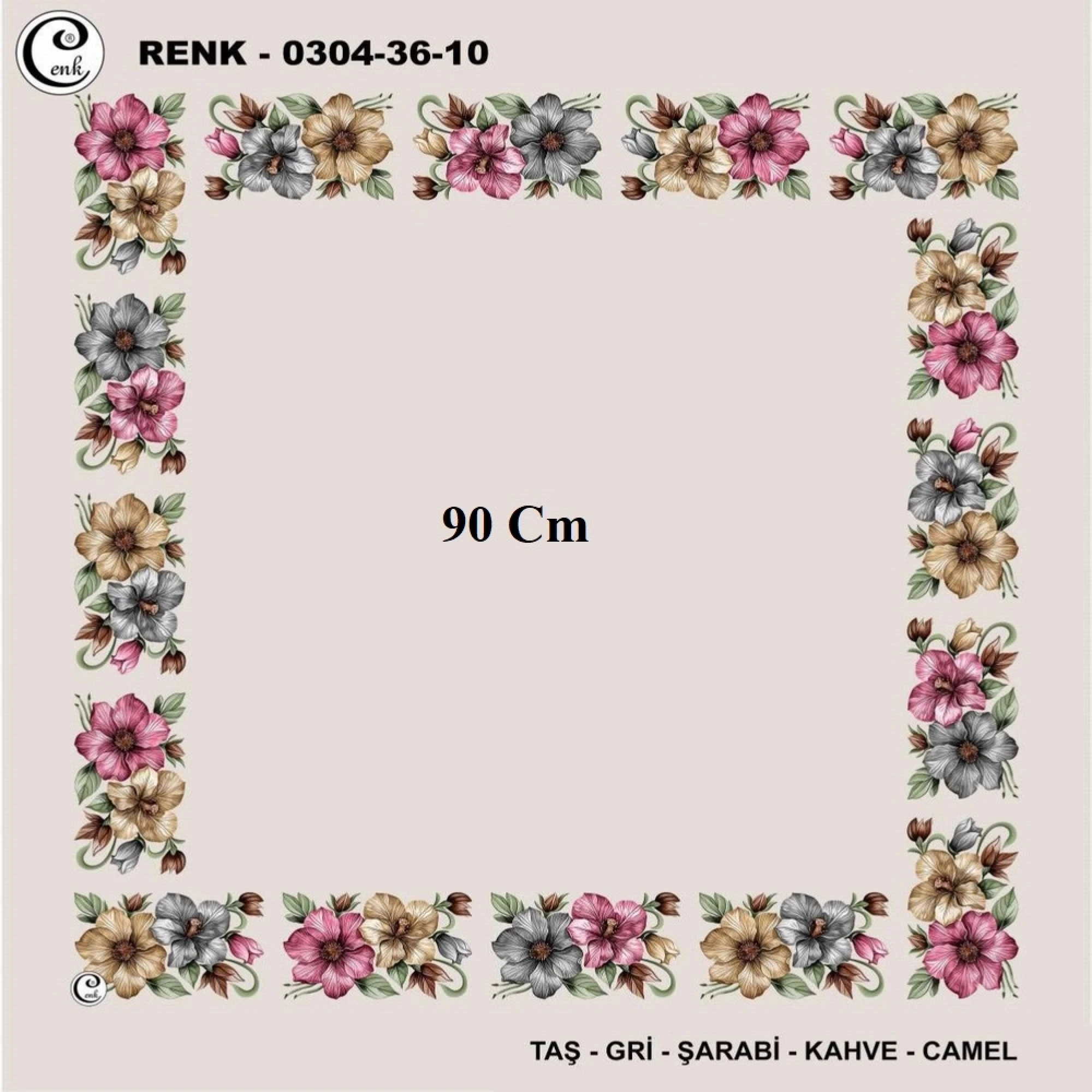 Cenk 90 CM İçi Boş Oyalık Yazma 036-10