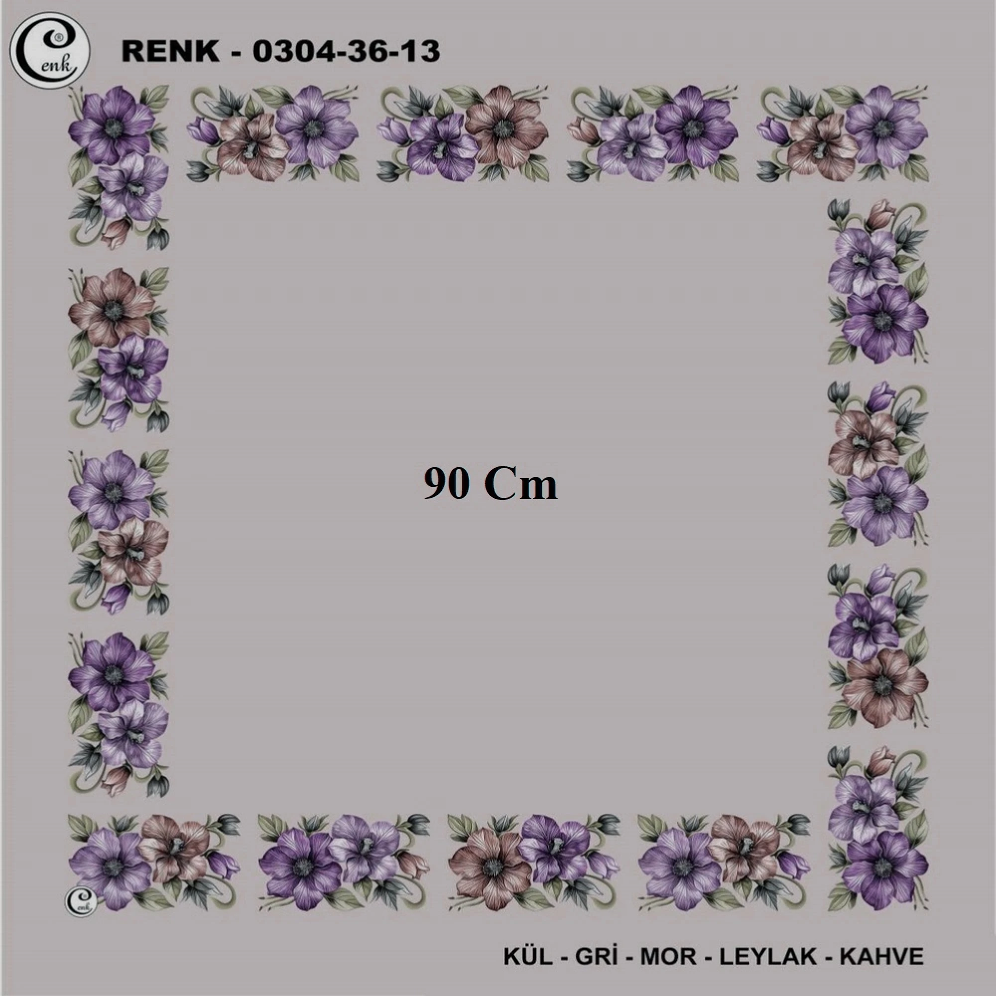 Cenk 90 CM İçi Boş Oyalık Yazma 036-13